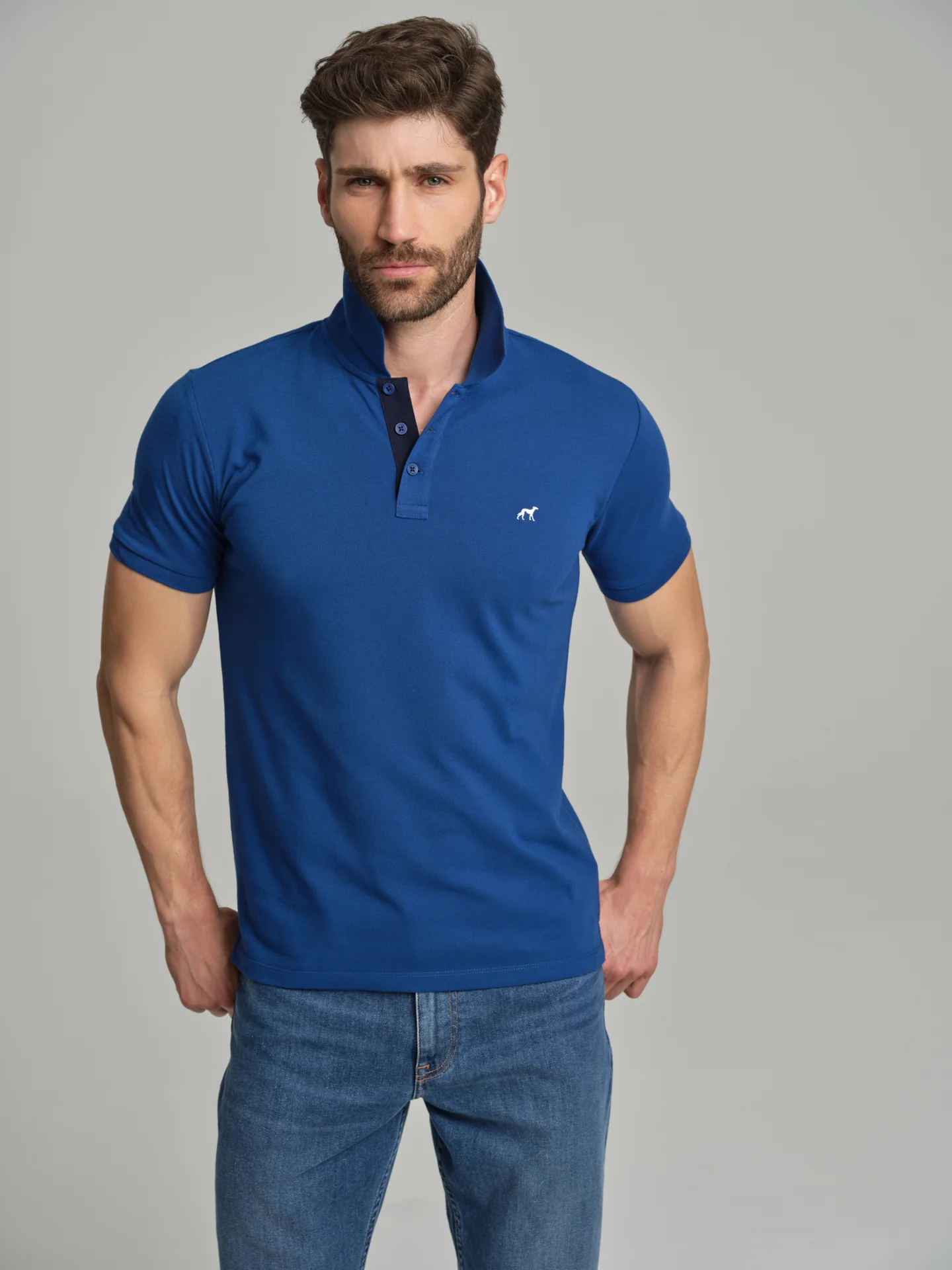 89 Edition Capsule Collection K-Easy contrasts piquet polo shirt