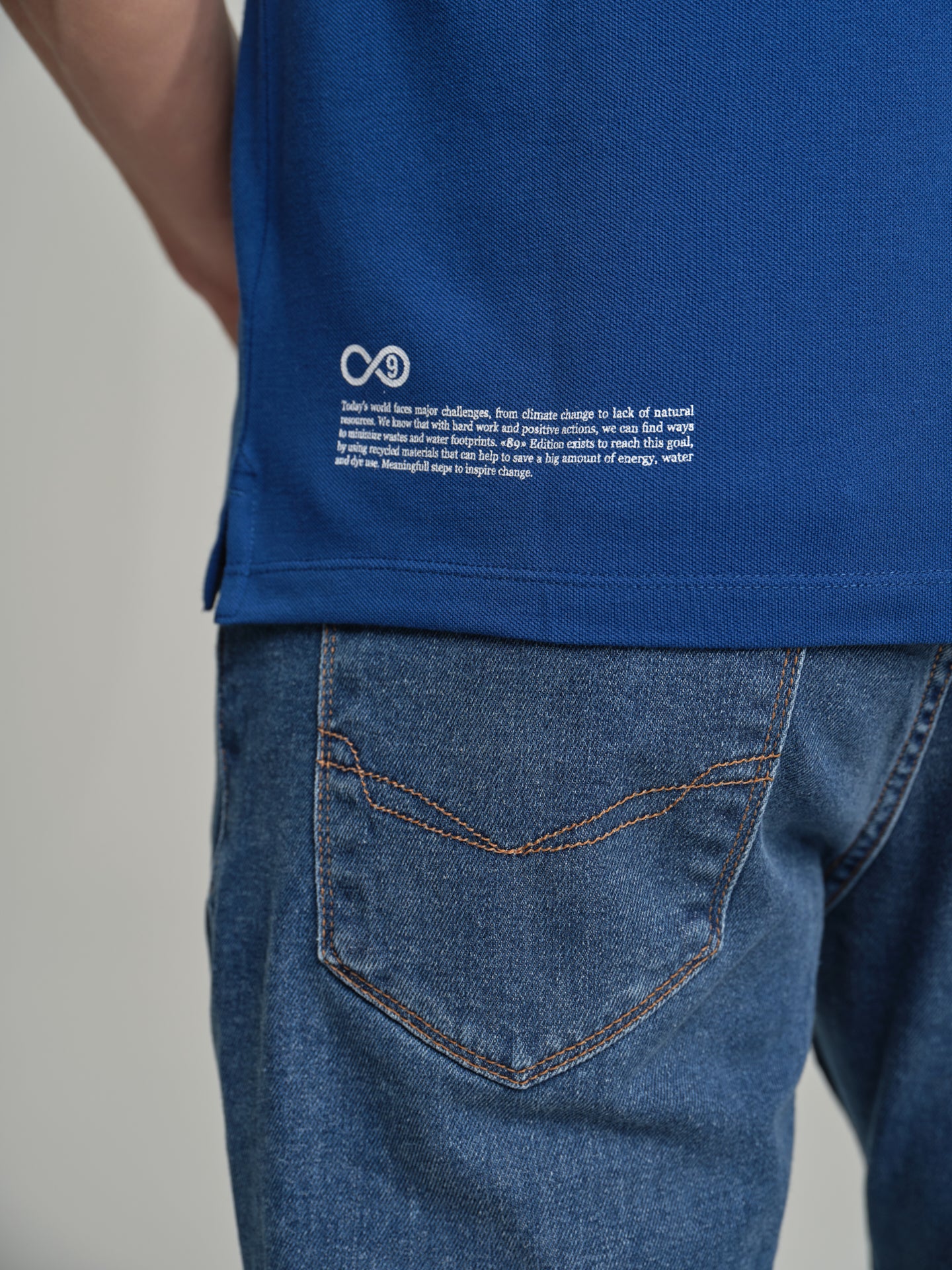89 Edition Capsule Collection K-Easy contrasts piquet polo shirt - Image 5