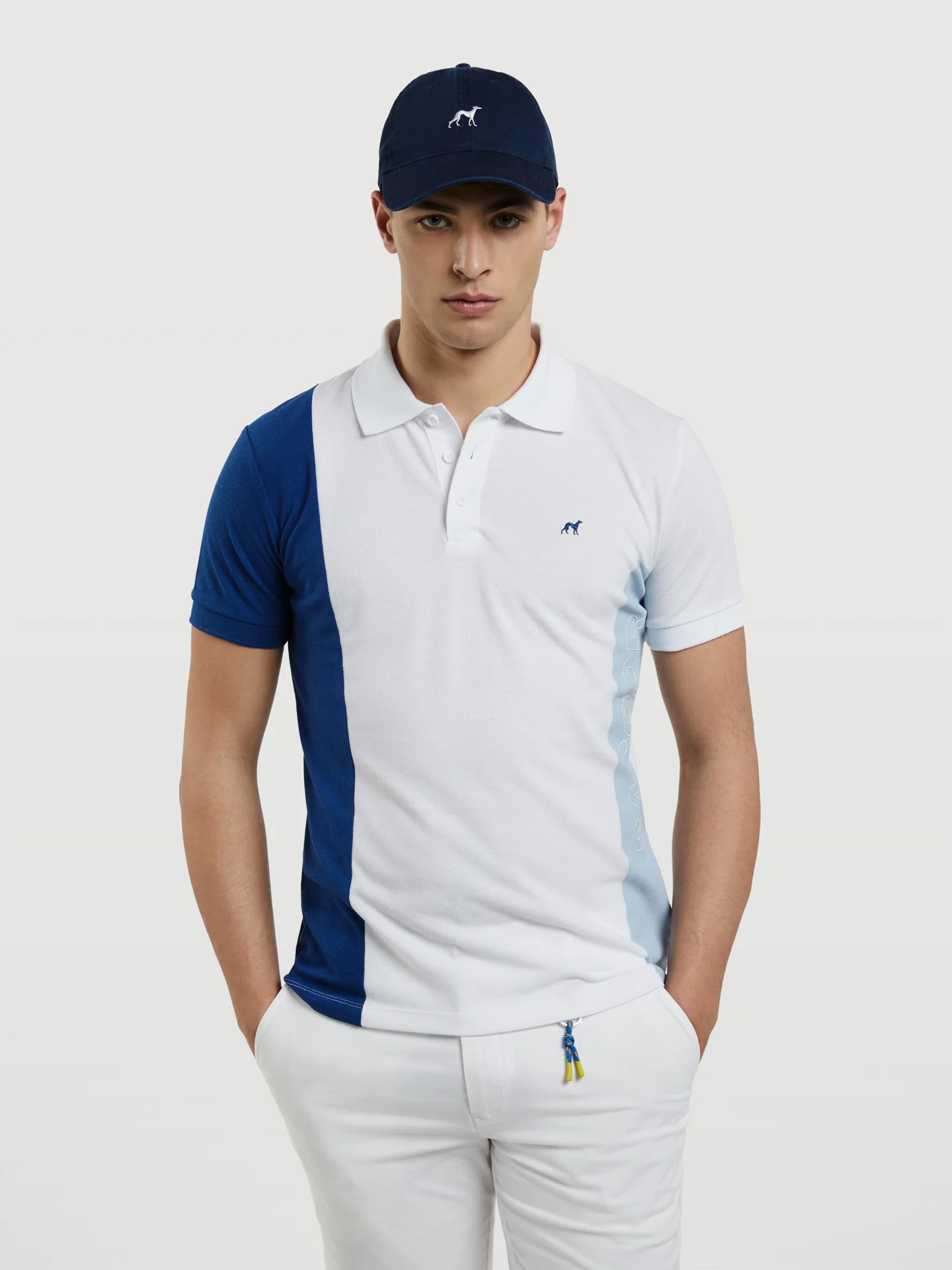 89 Recycled Edition' Polo Piqué Shirt With Branding - Image 4