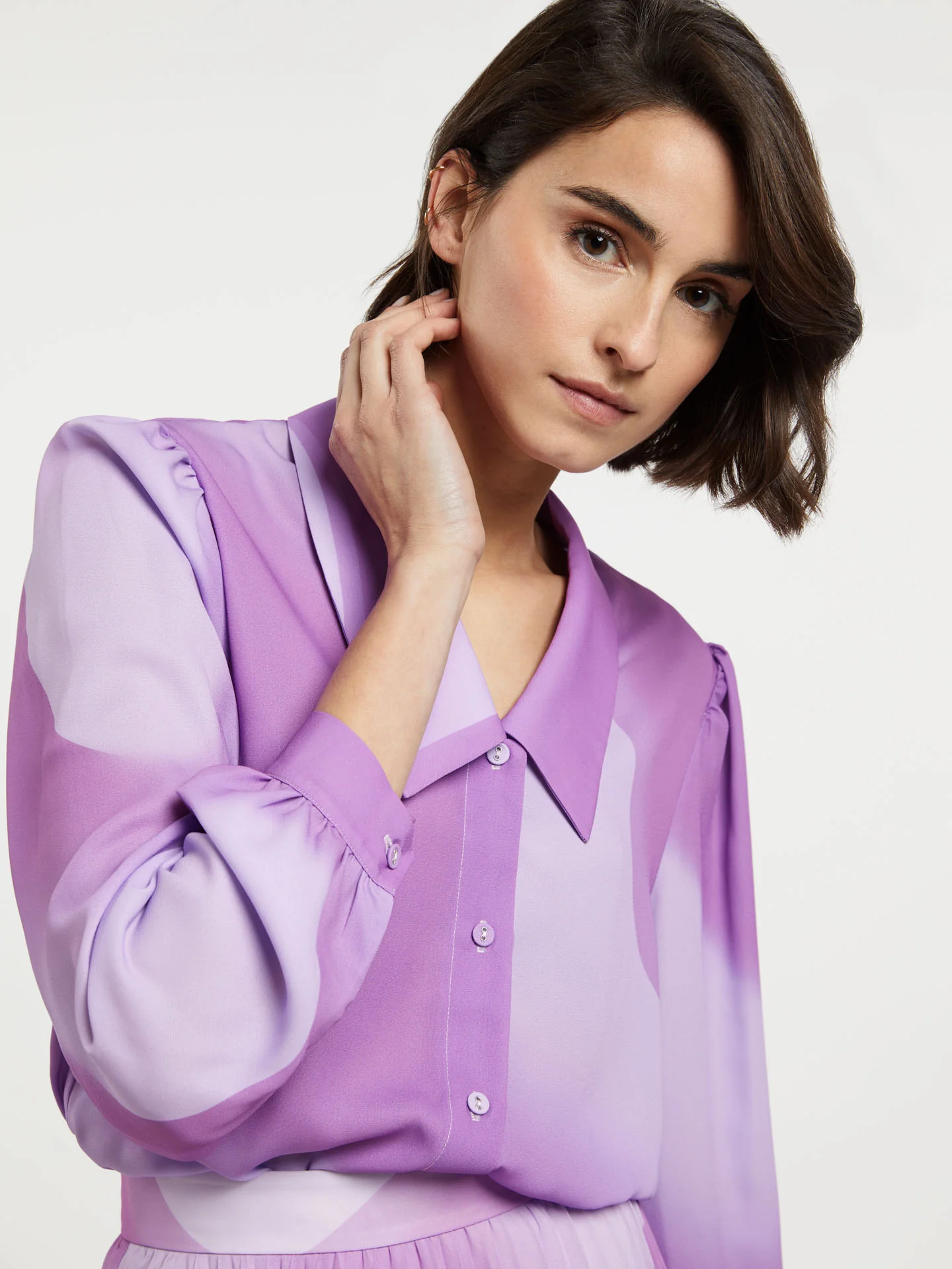Abstract Print Blouse - Image 2