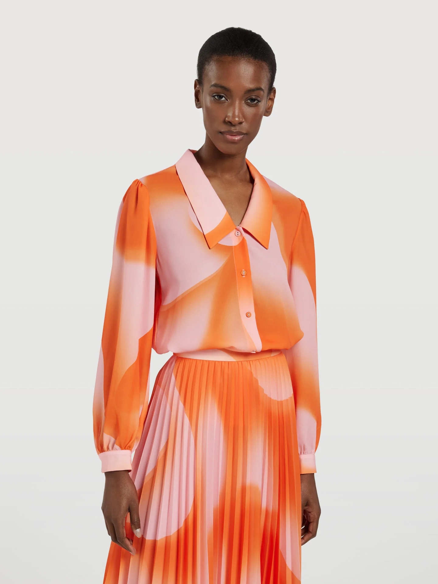 Abstract Print Blouse - Image 4