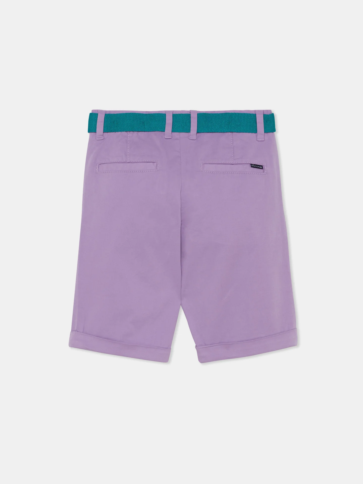 Basic Bermuda Shorts With Belt - Image 11
