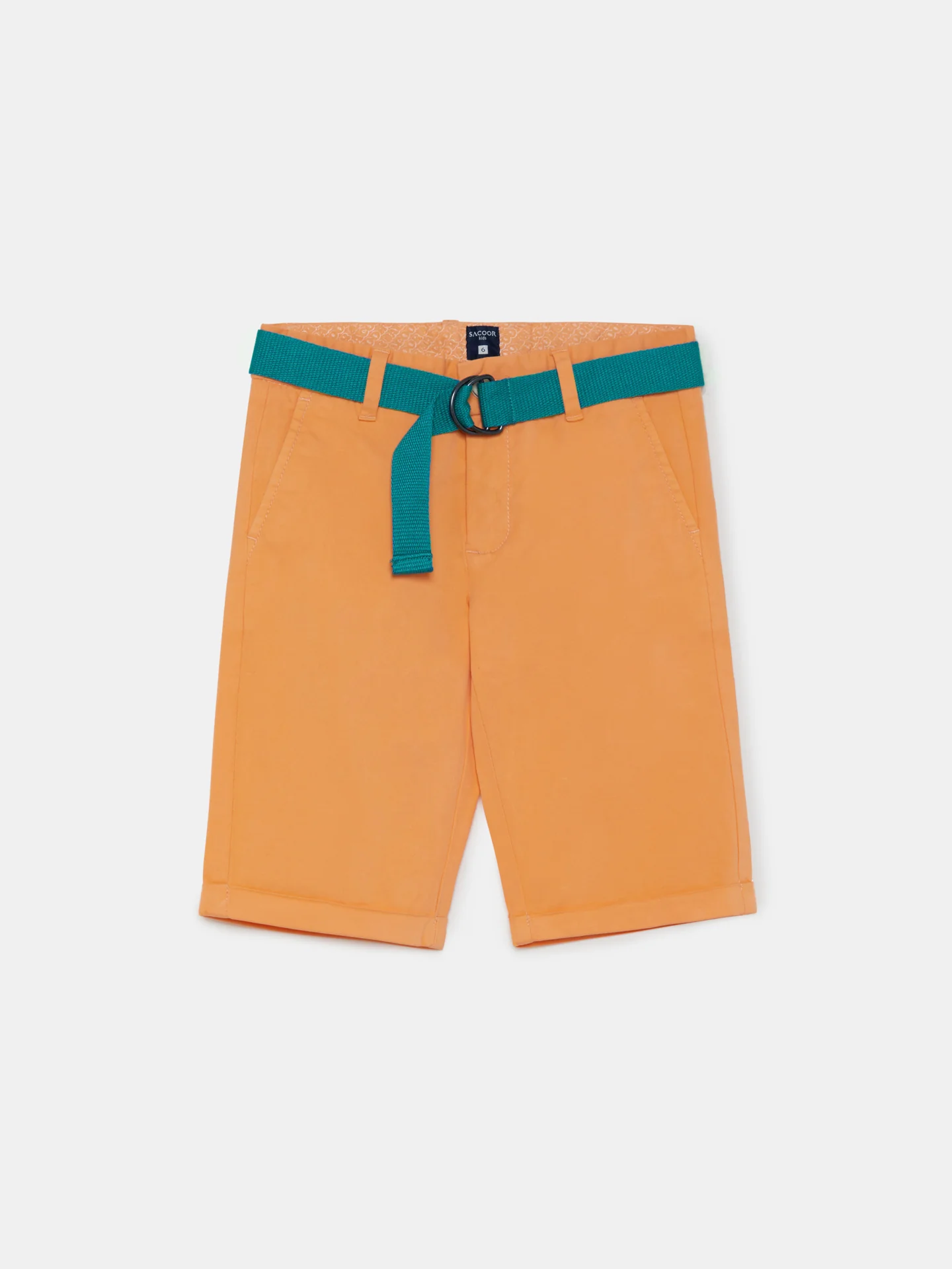 Basic Bermuda Shorts With Belt - Image 13