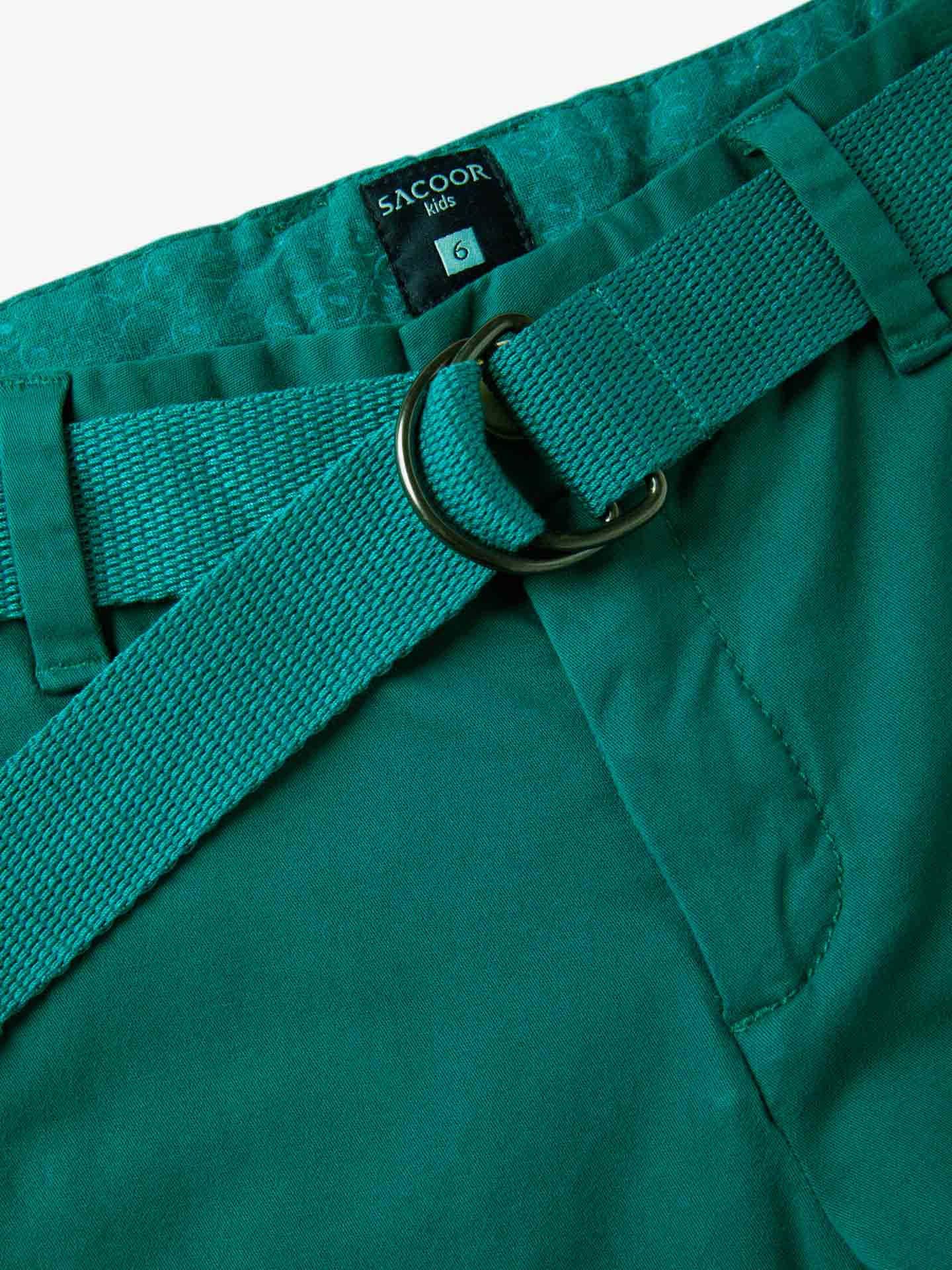 Basic Bermuda Shorts With Belt - Image 18