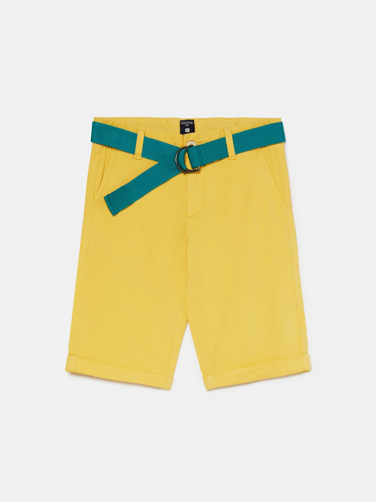 Basic Bermuda Shorts With Belt - Image 19