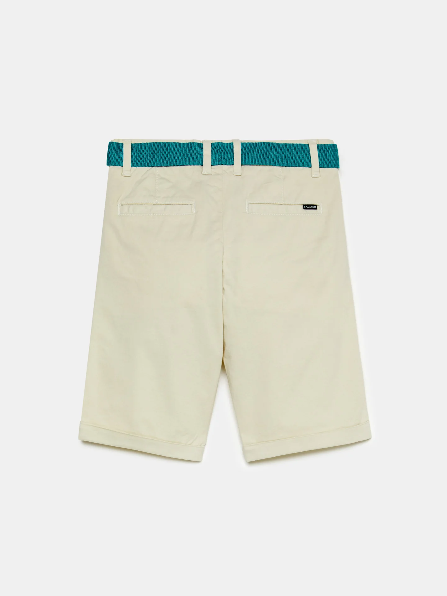 Basic Bermuda Shorts With Belt - Image 5