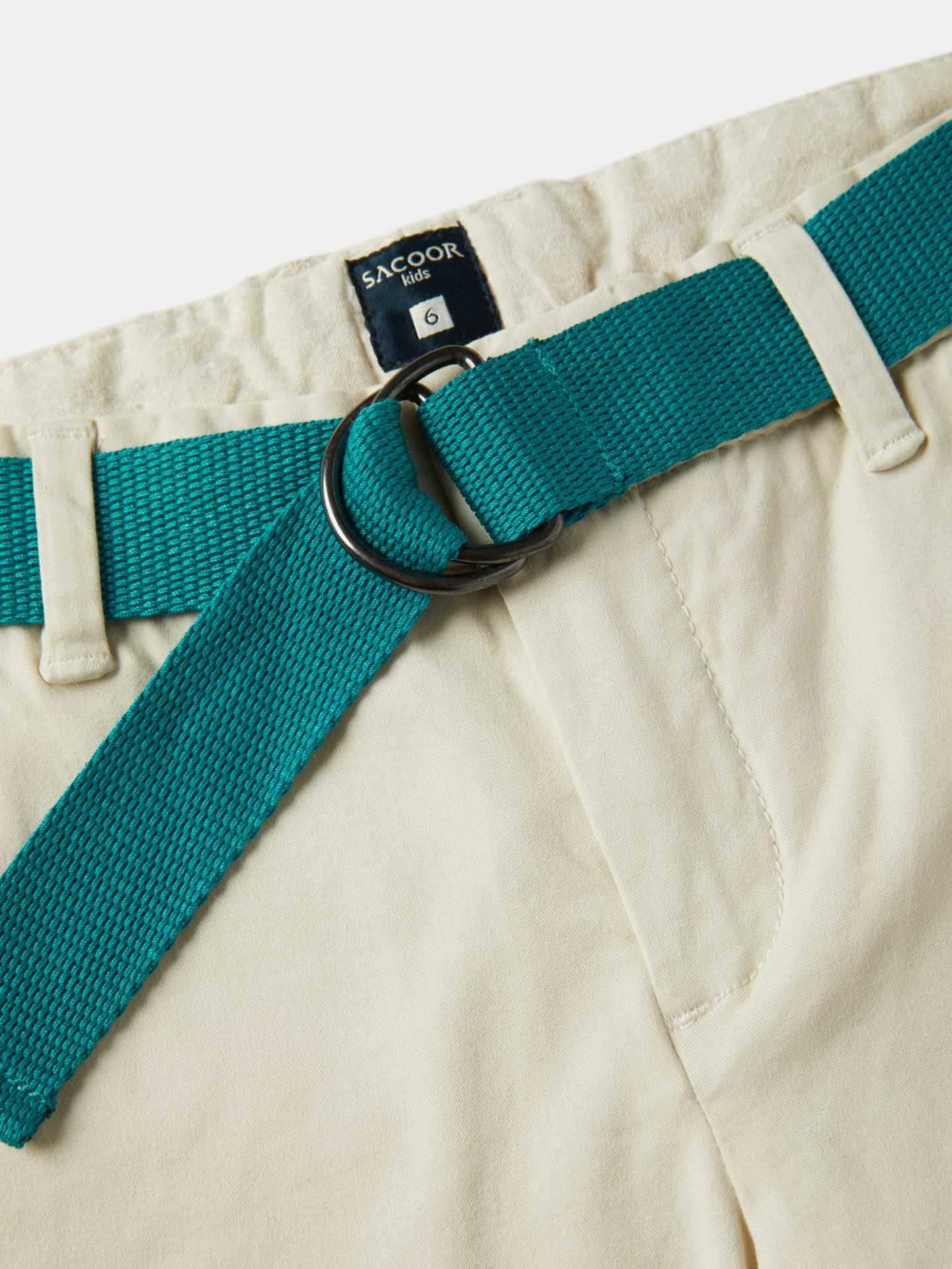 Basic Bermuda Shorts With Belt - Image 6