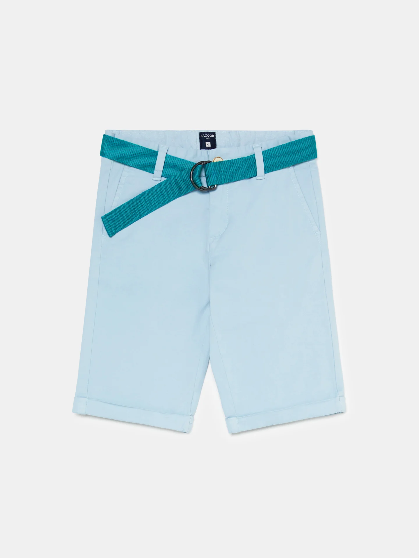 Basic Bermuda Shorts With Belt - Image 7