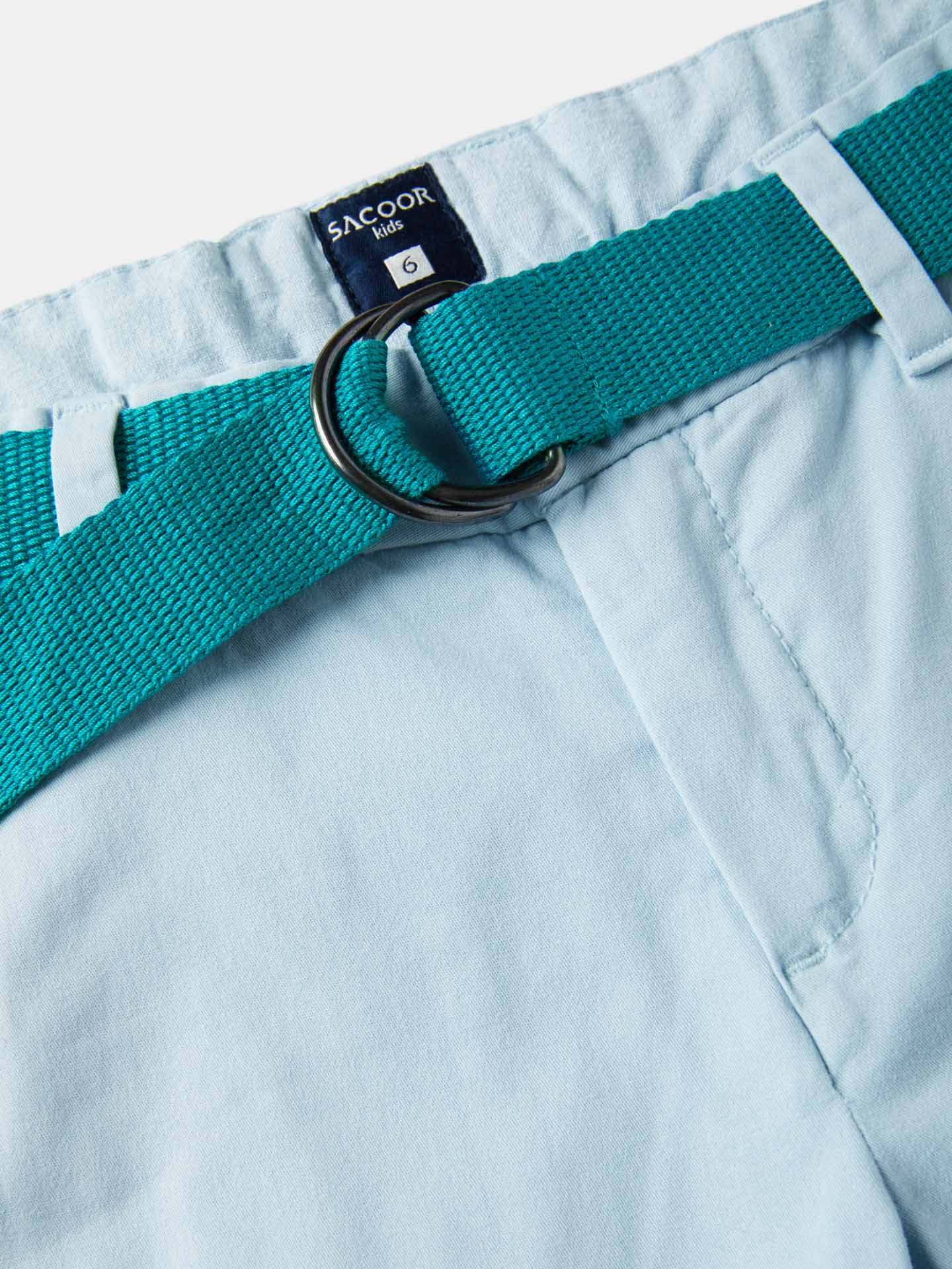 Basic Bermuda Shorts With Belt - Image 9