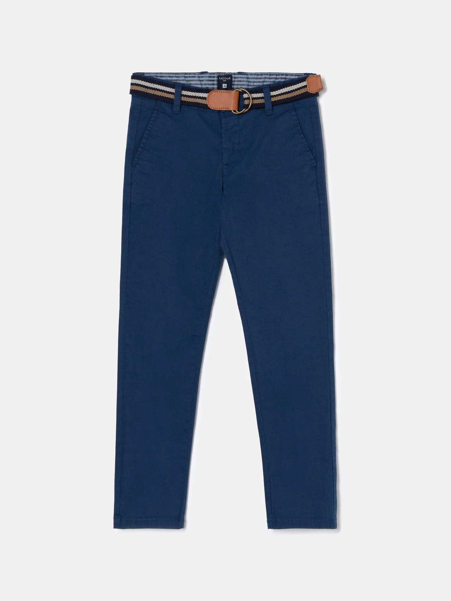 Basic Chino Trousers with Belt - Image 5
