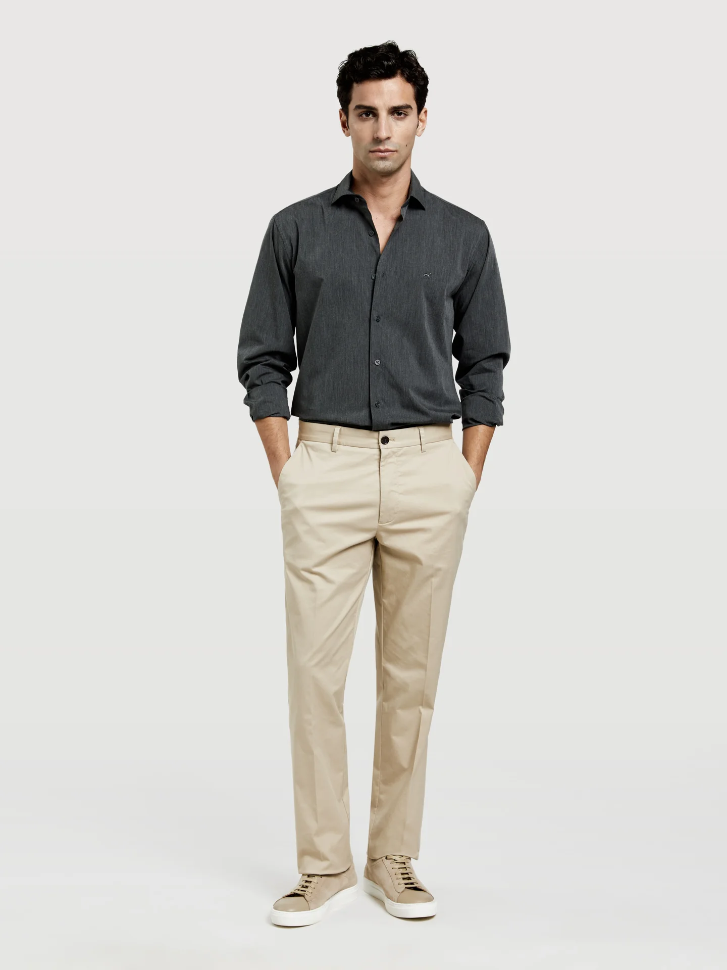 Basic Comfort Cotton regular fit Chino Trouser - Image 11