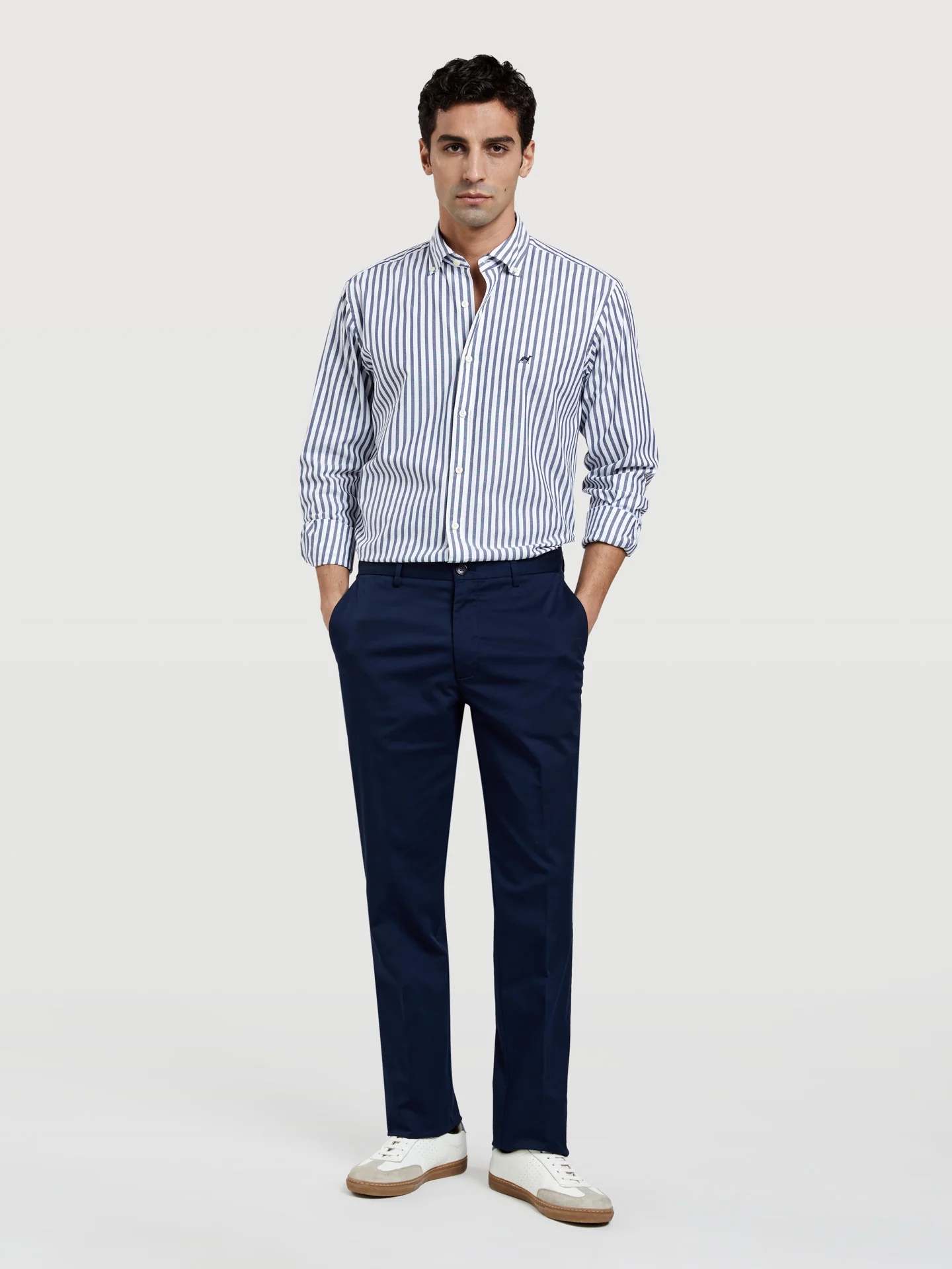 Basic Comfort Cotton regular fit Chino Trouser - Image 4