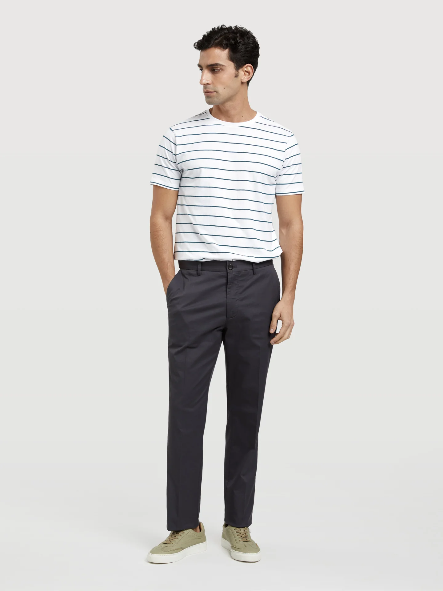 Basic Comfort Cotton regular fit Chino Trouser - Image 8