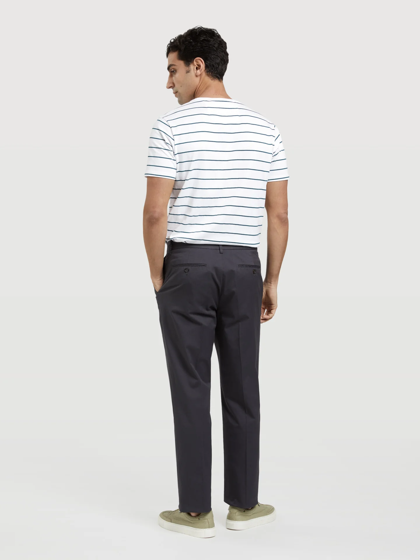 Basic Comfort Cotton regular fit Chino Trouser - Image 9