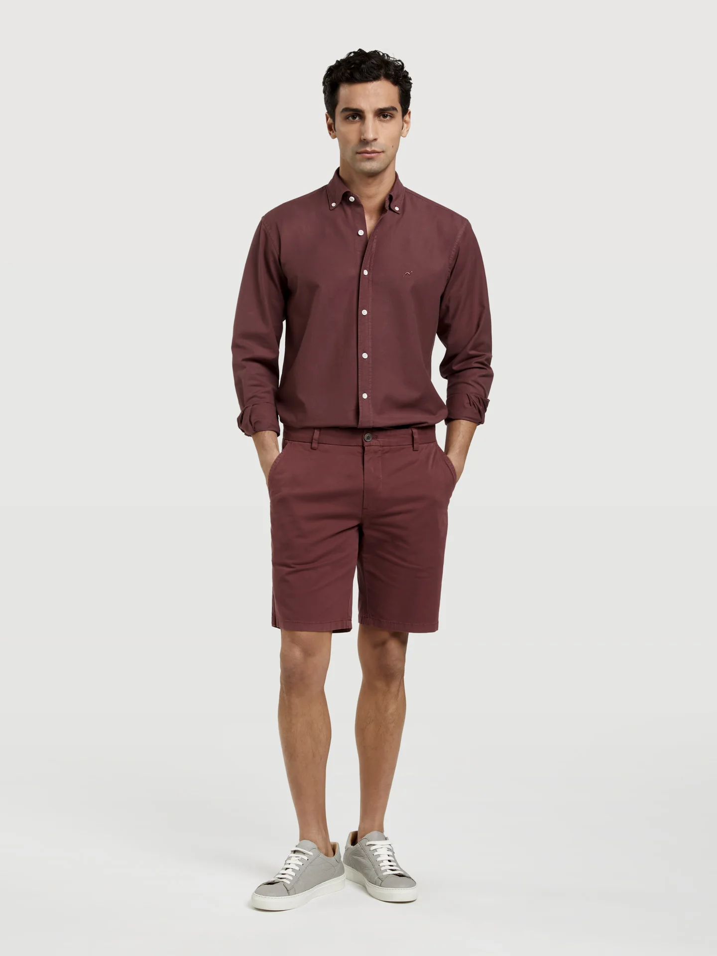 Basic Comfort Slim Fit Bermuda in Garment Dye - Image 4