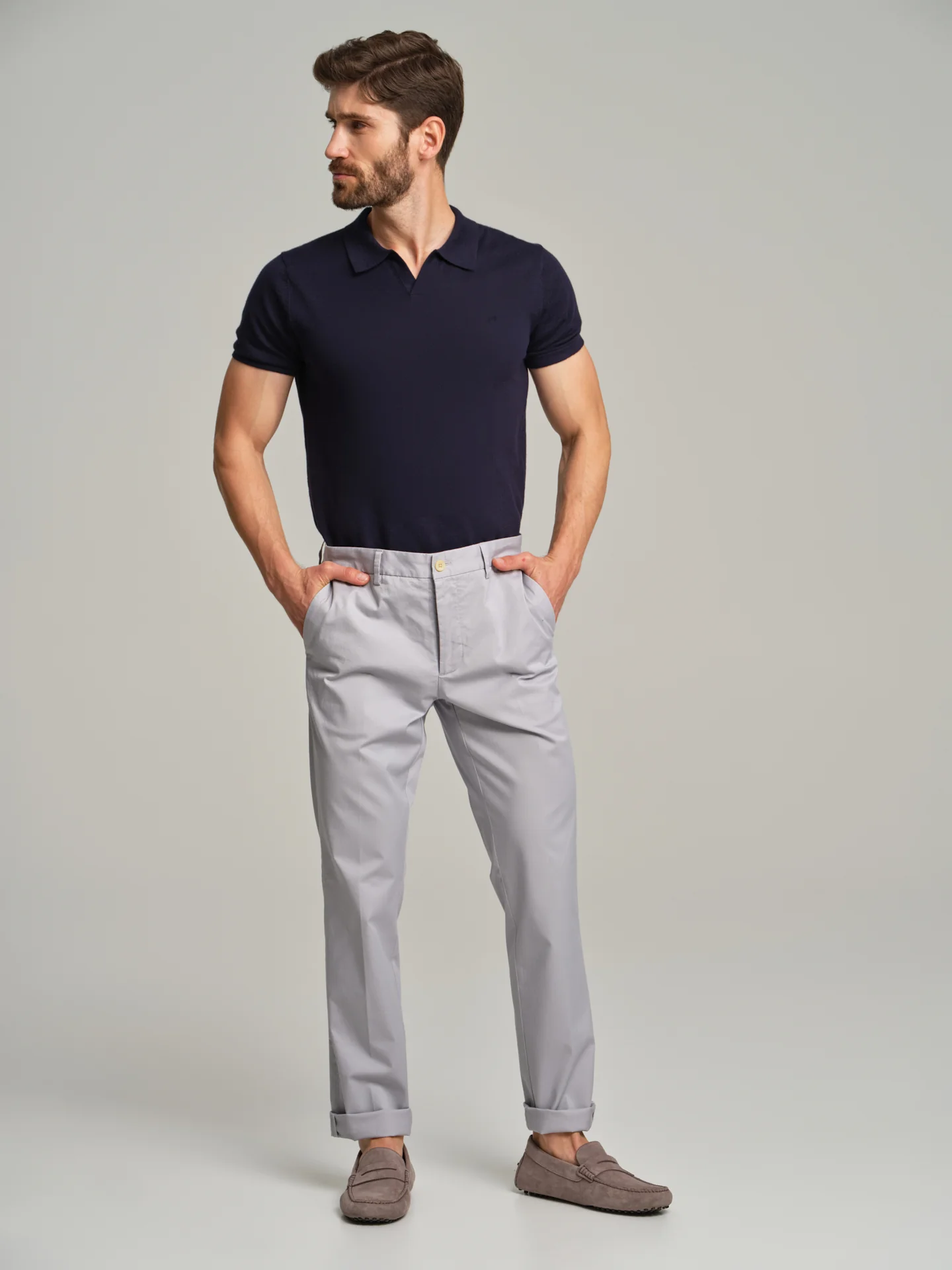 Basic slim fit chino trousers - Image 4