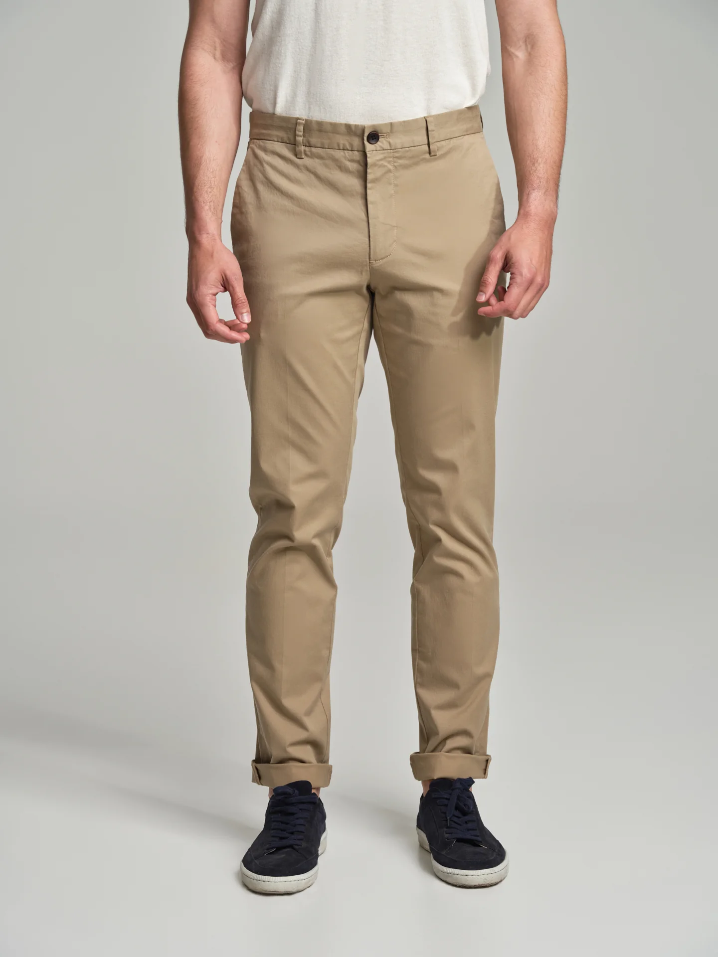 Basic slim fit chino trousers
