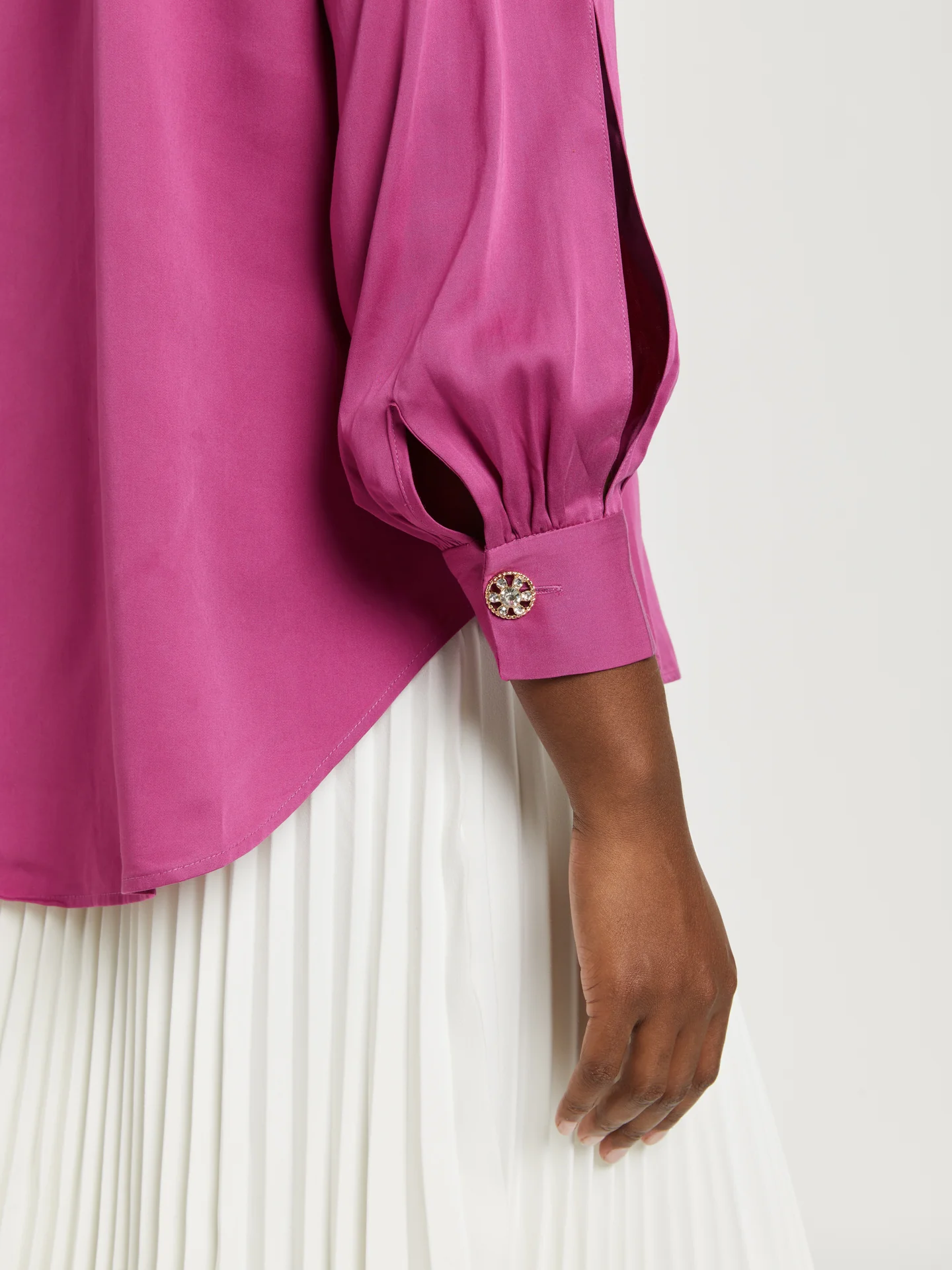 Blouse with sleeves openings - Image 3