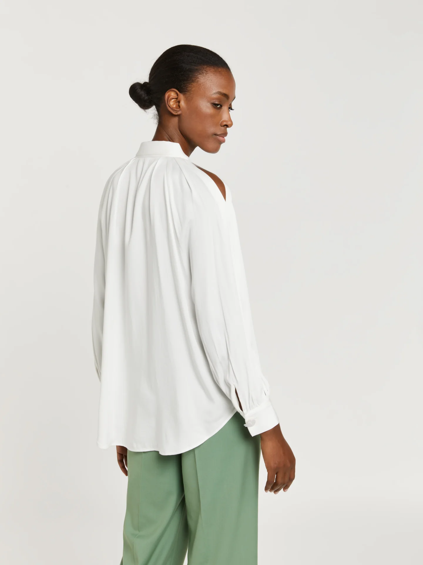 Blouse with sleeves openings - Image 5