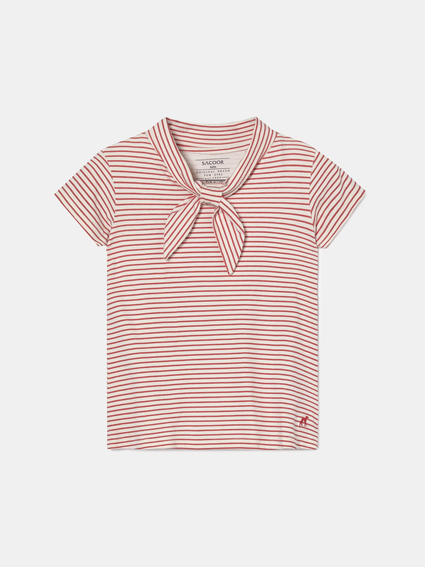 Bow Stripped T-shirt - Image 4