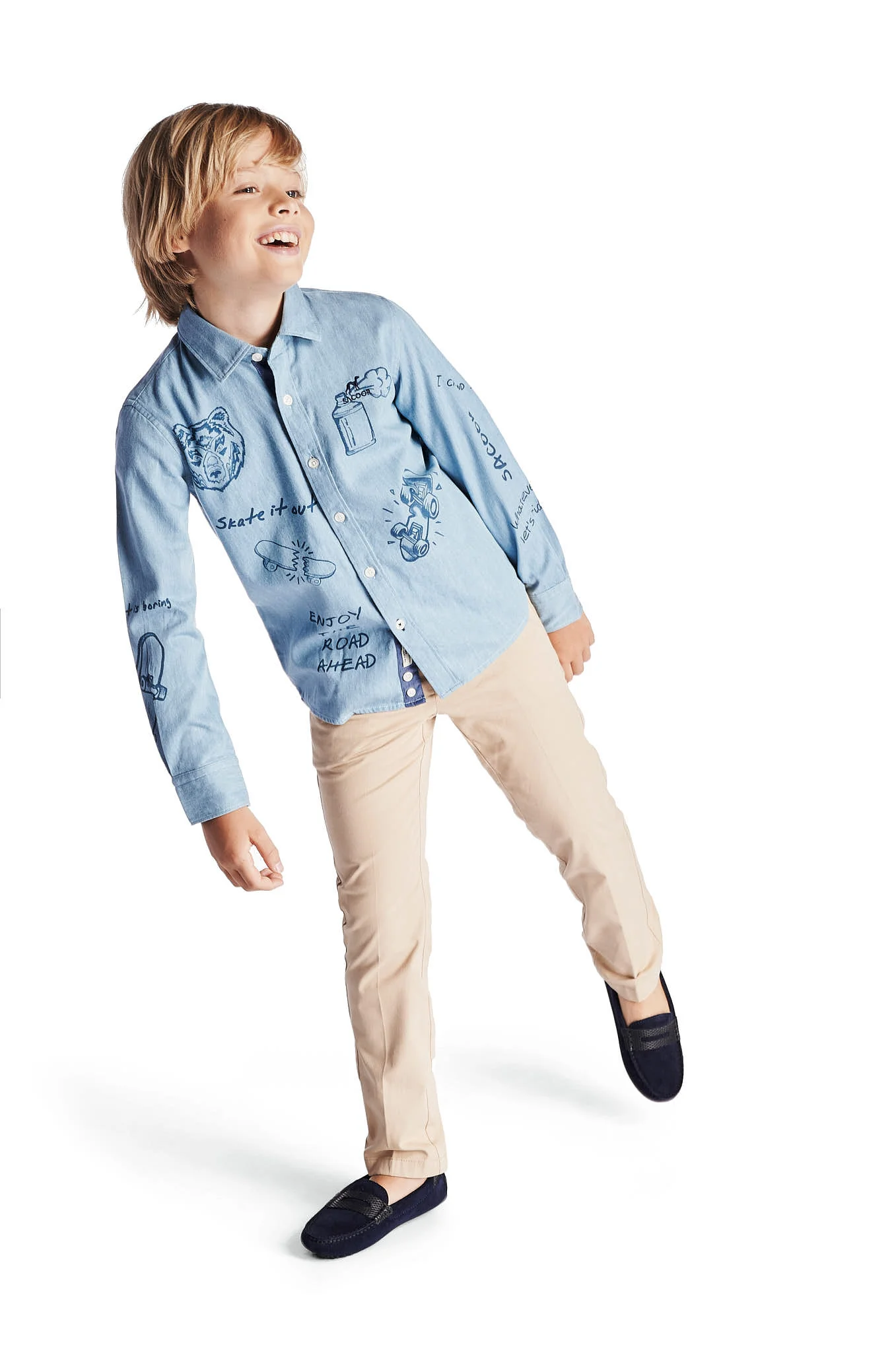 Boy's Chino Sport Trousers - Image 5