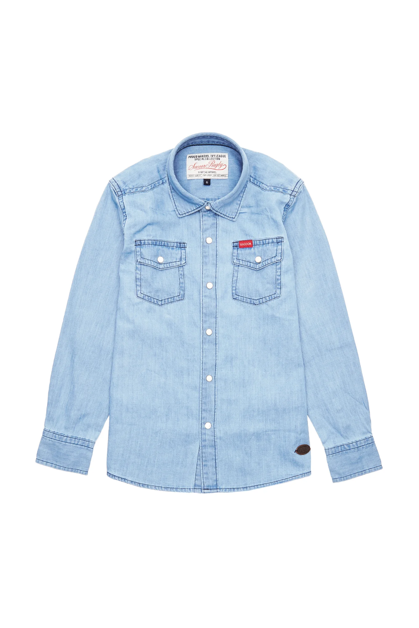 Boy's Sport Rugby Denim Shirt - Image 3