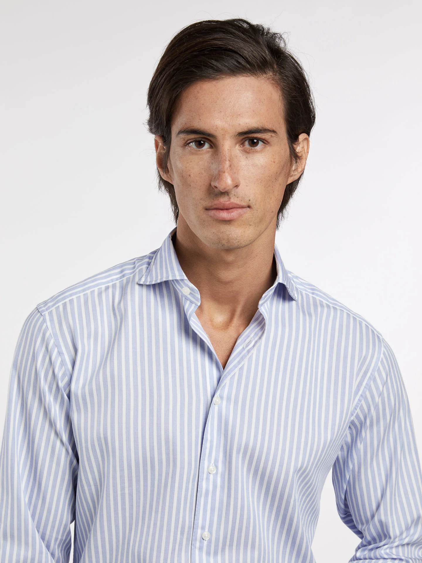 BRISTOL COLLAR SLIM FIT SINGLE CUFF.SATIN QUALITY - Image 2