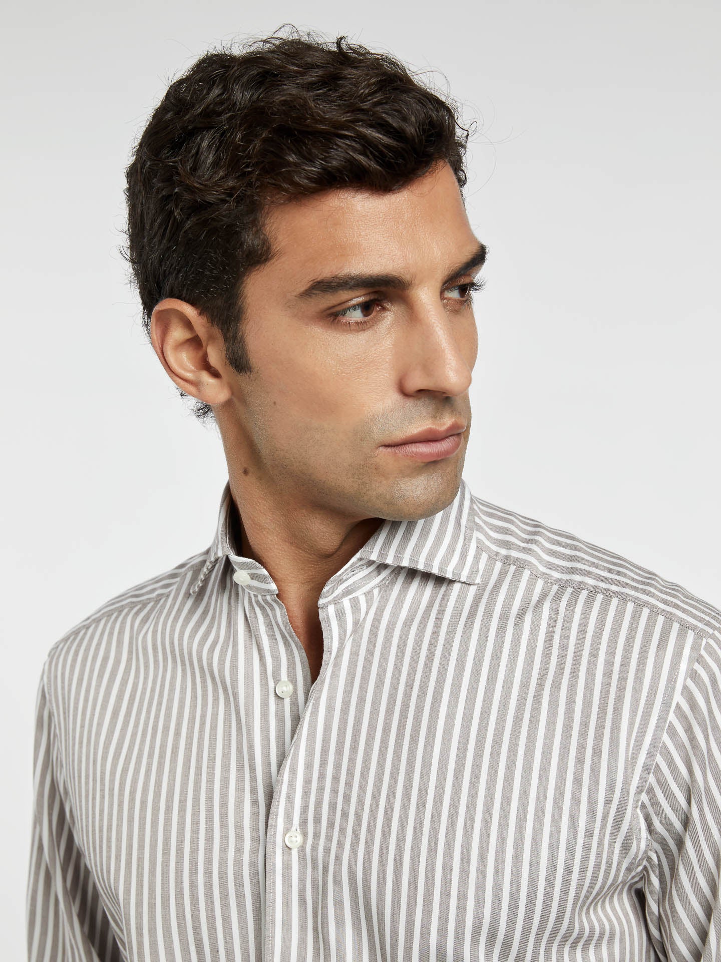 BRISTOL COLLAR SLIM FIT SINGLE CUFF.SATIN QUALITY - Image 3