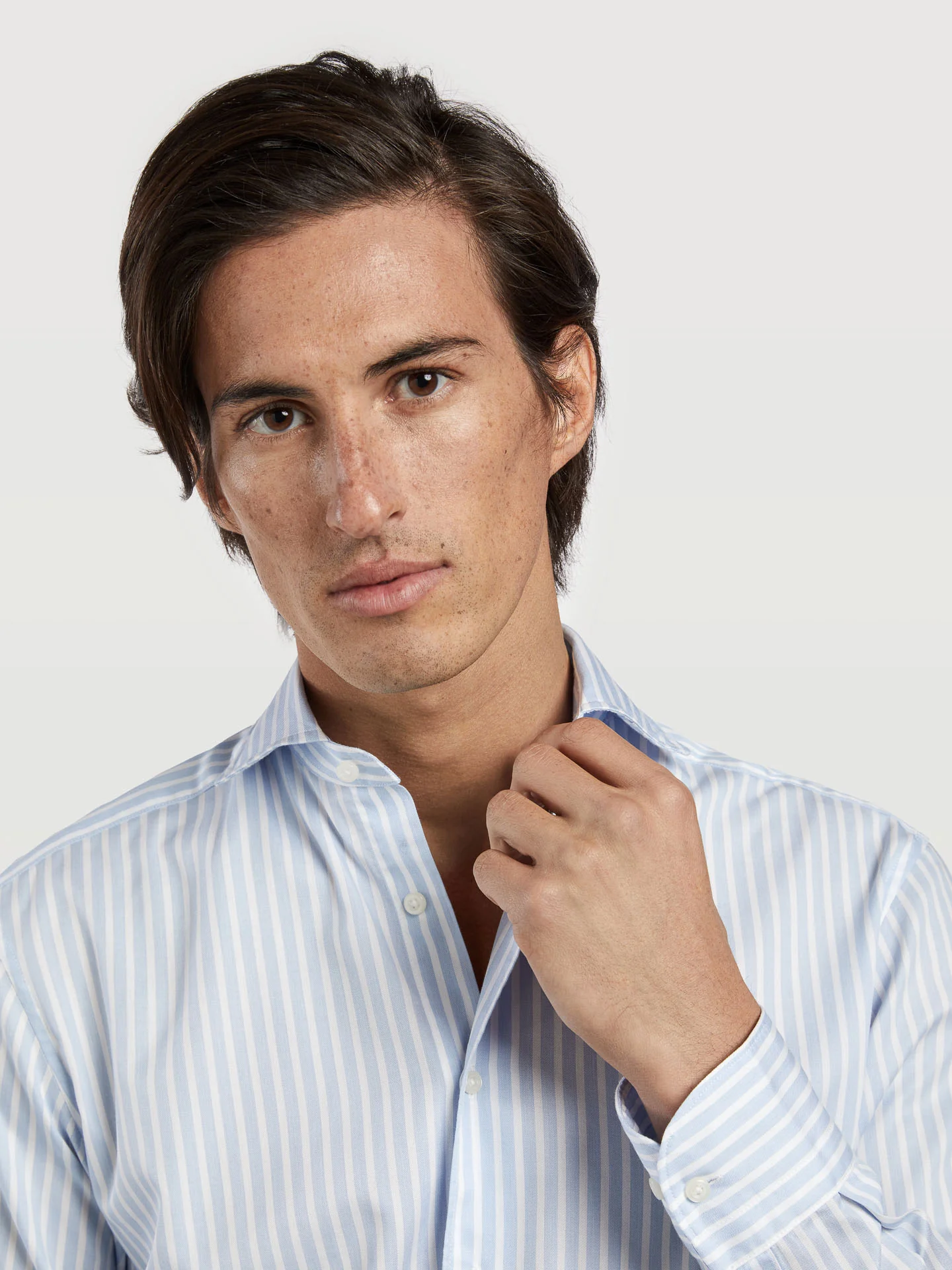 BRISTOL COLLAR SLIM FIT SINGLE CUFF.SATIN QUALITY - Image 2