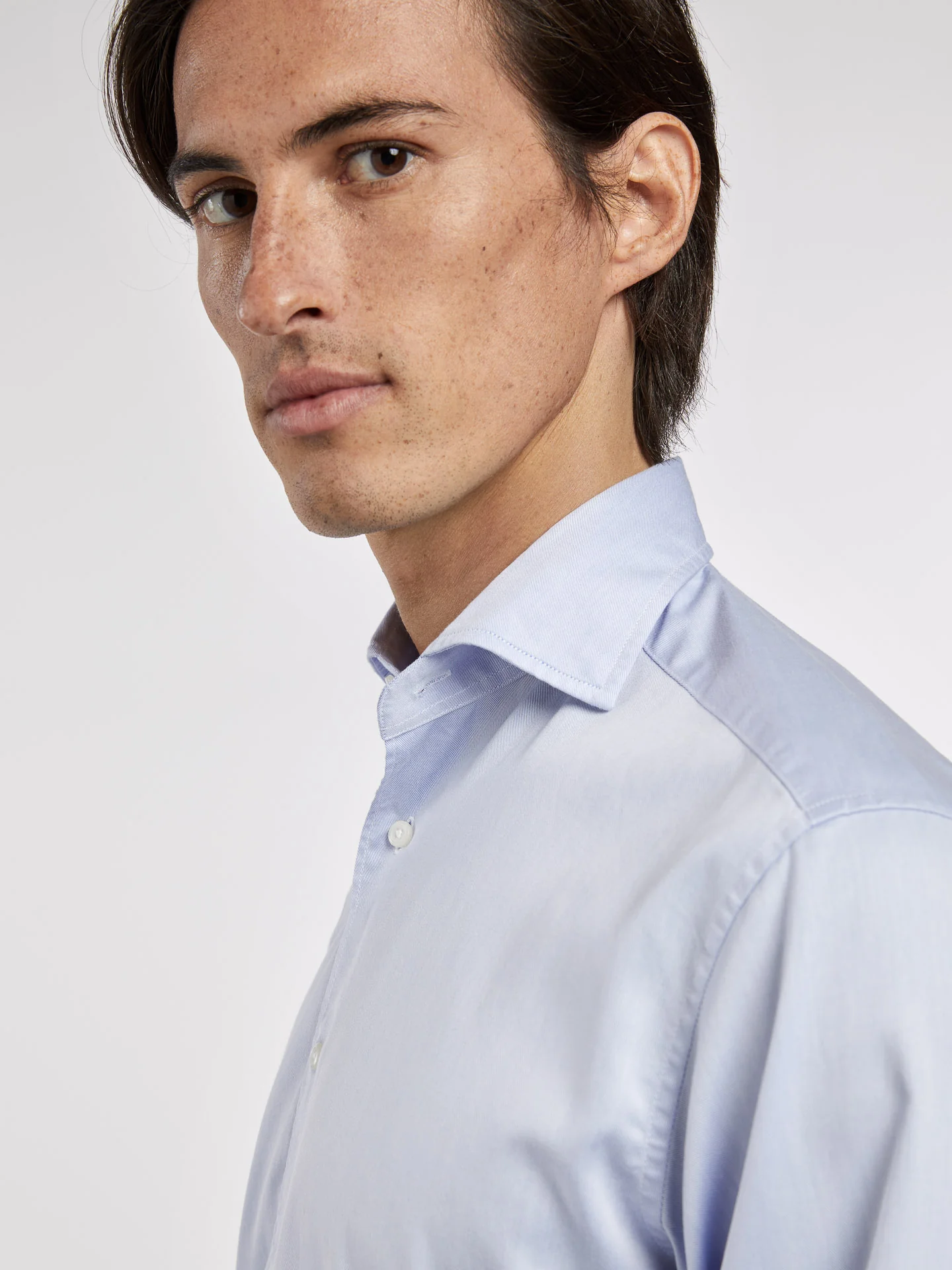 BRISTOL COLLAR SLIM FIT SINGLE CUFF.SATIN QUALITY - Image 2