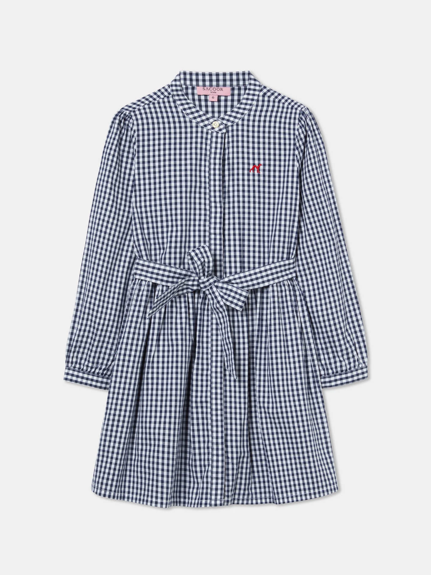 Casual Checked Oxford Shirt Dress