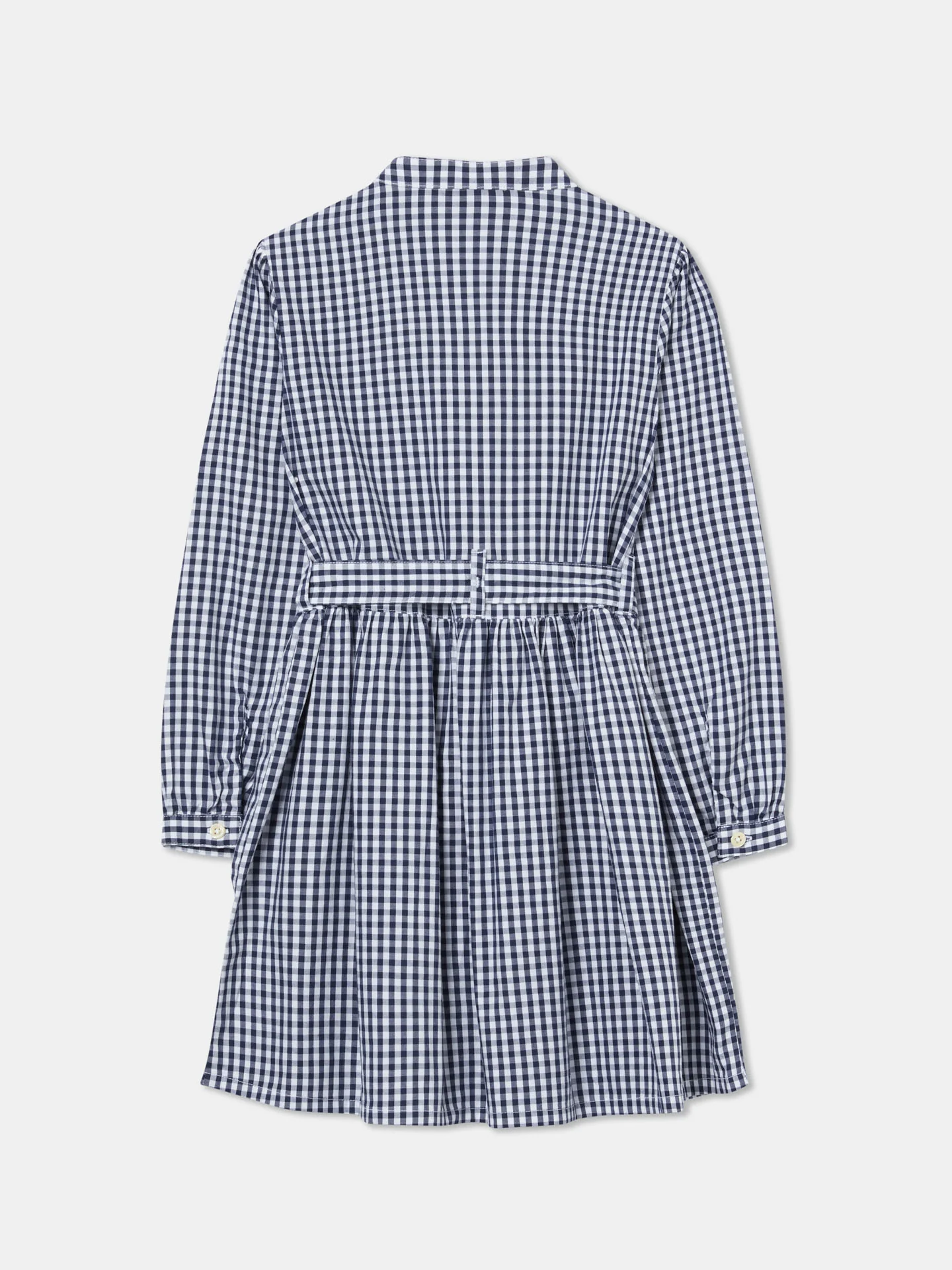 Casual Checked Oxford Shirt Dress - Image 2