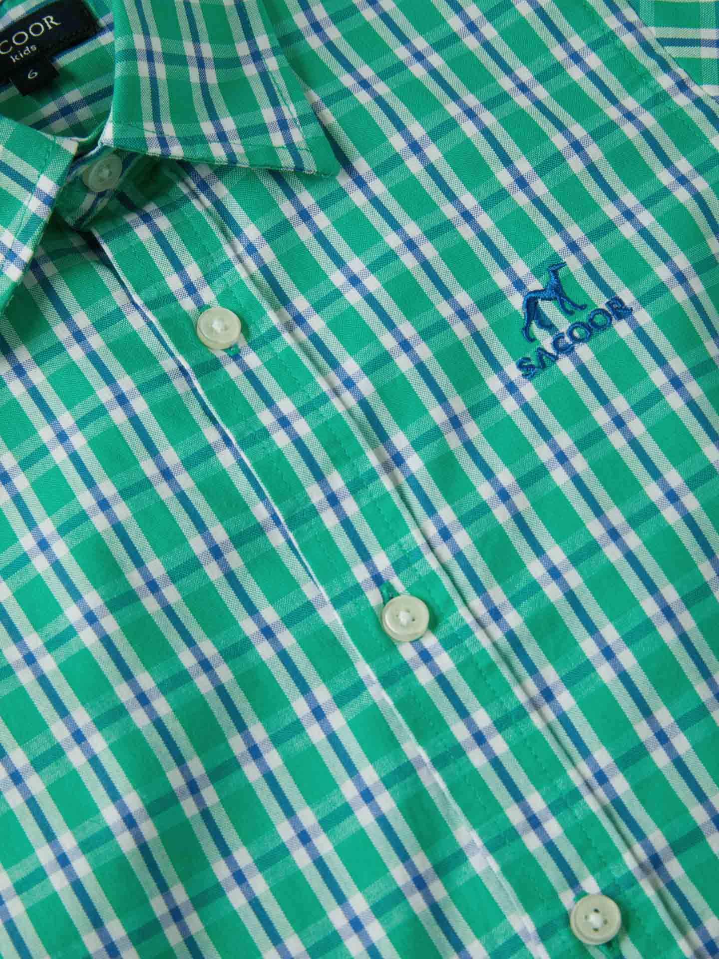 Casual Chedked Oxford Shirt - Image 3