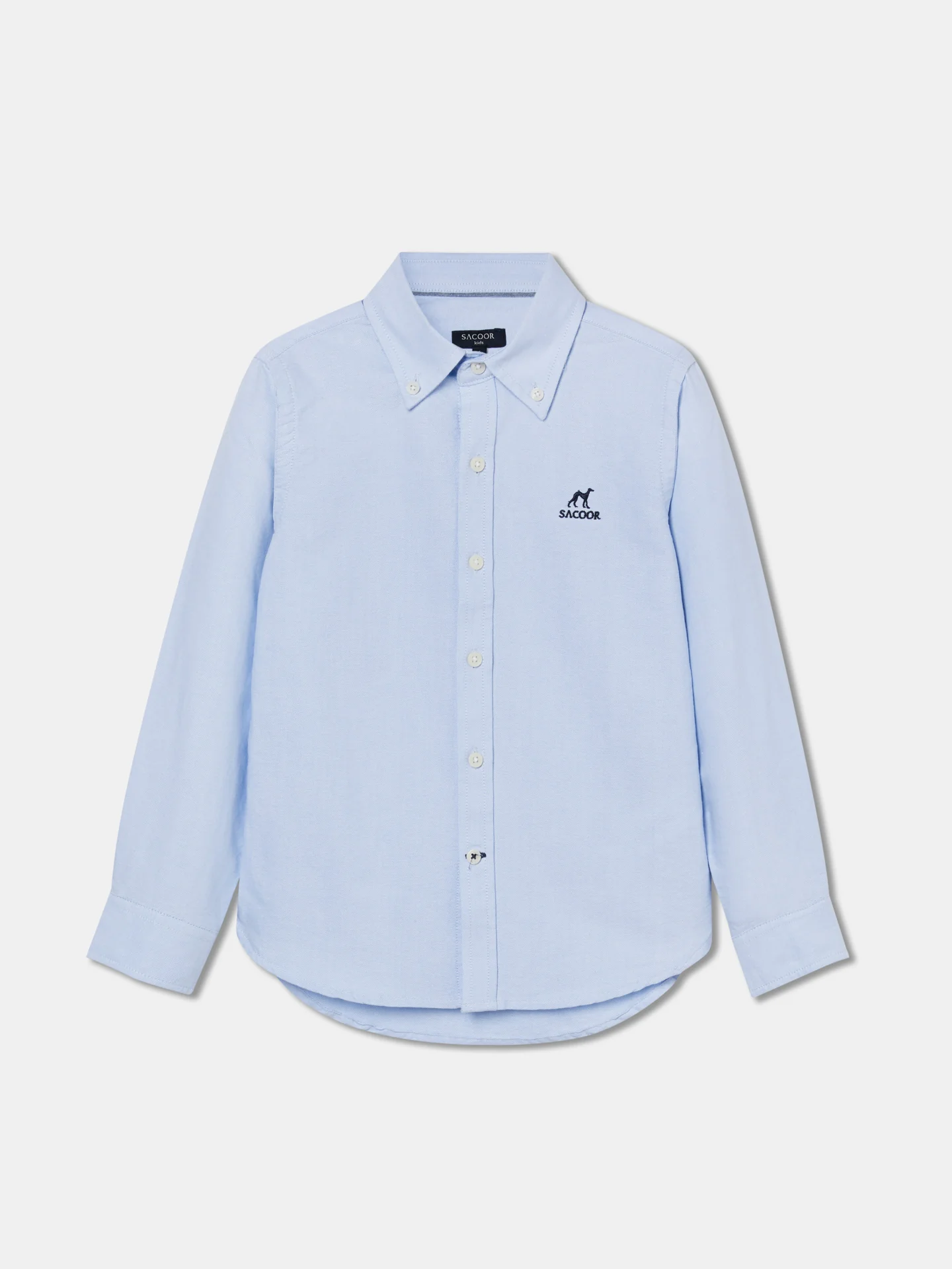 Casual Plain Color Oxford Shirt - Image 7