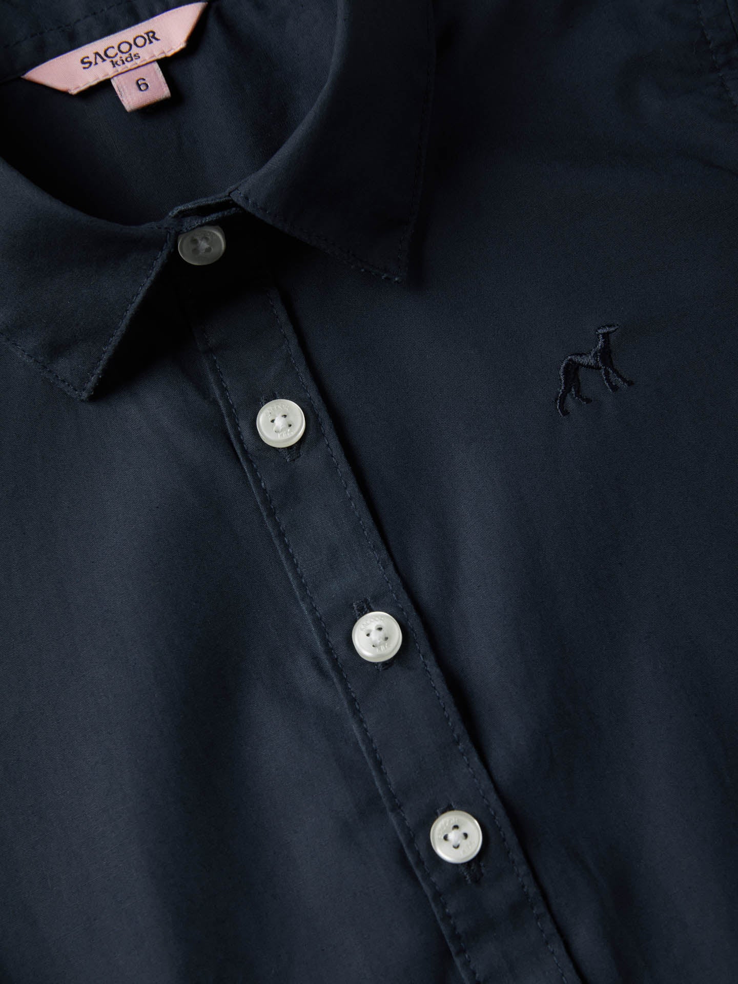 Casual Plain Poplin Shirt Dress - Image 3