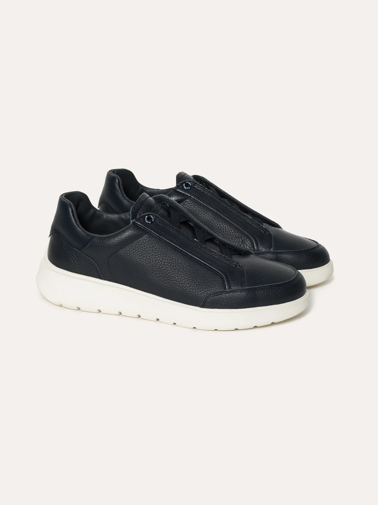 Casual Sneakers in Premium Leather with Elastic Fastening - Image 2