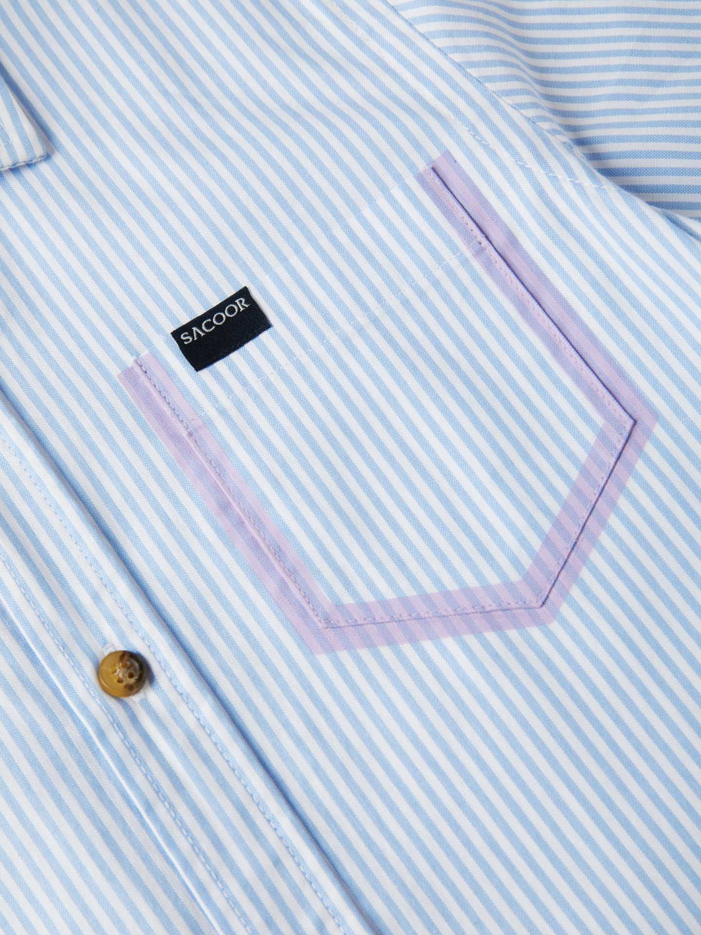 Casual Striped Oxford Shirt - Image 3