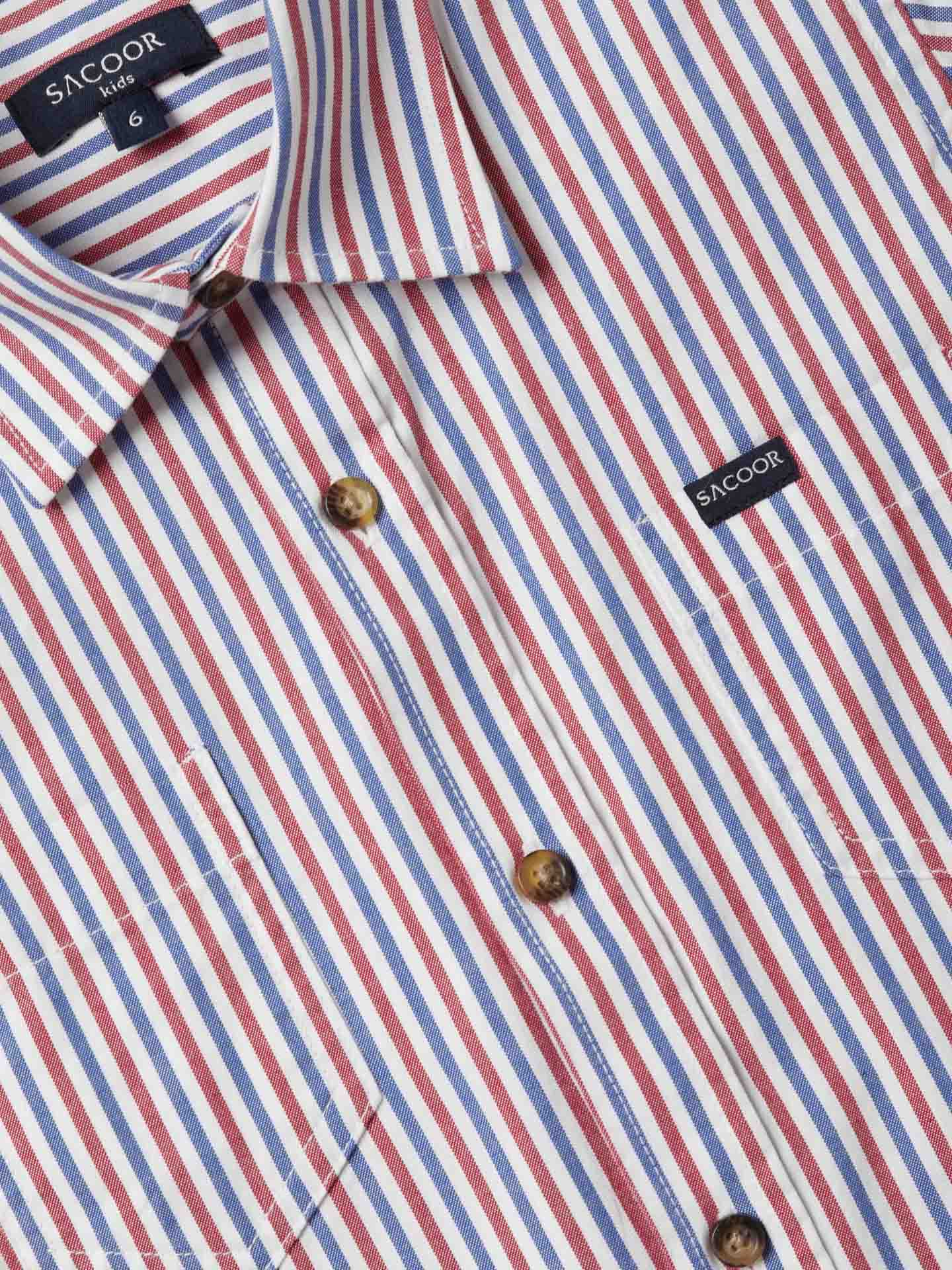 Casual Striped Oxford Shirt - Image 3