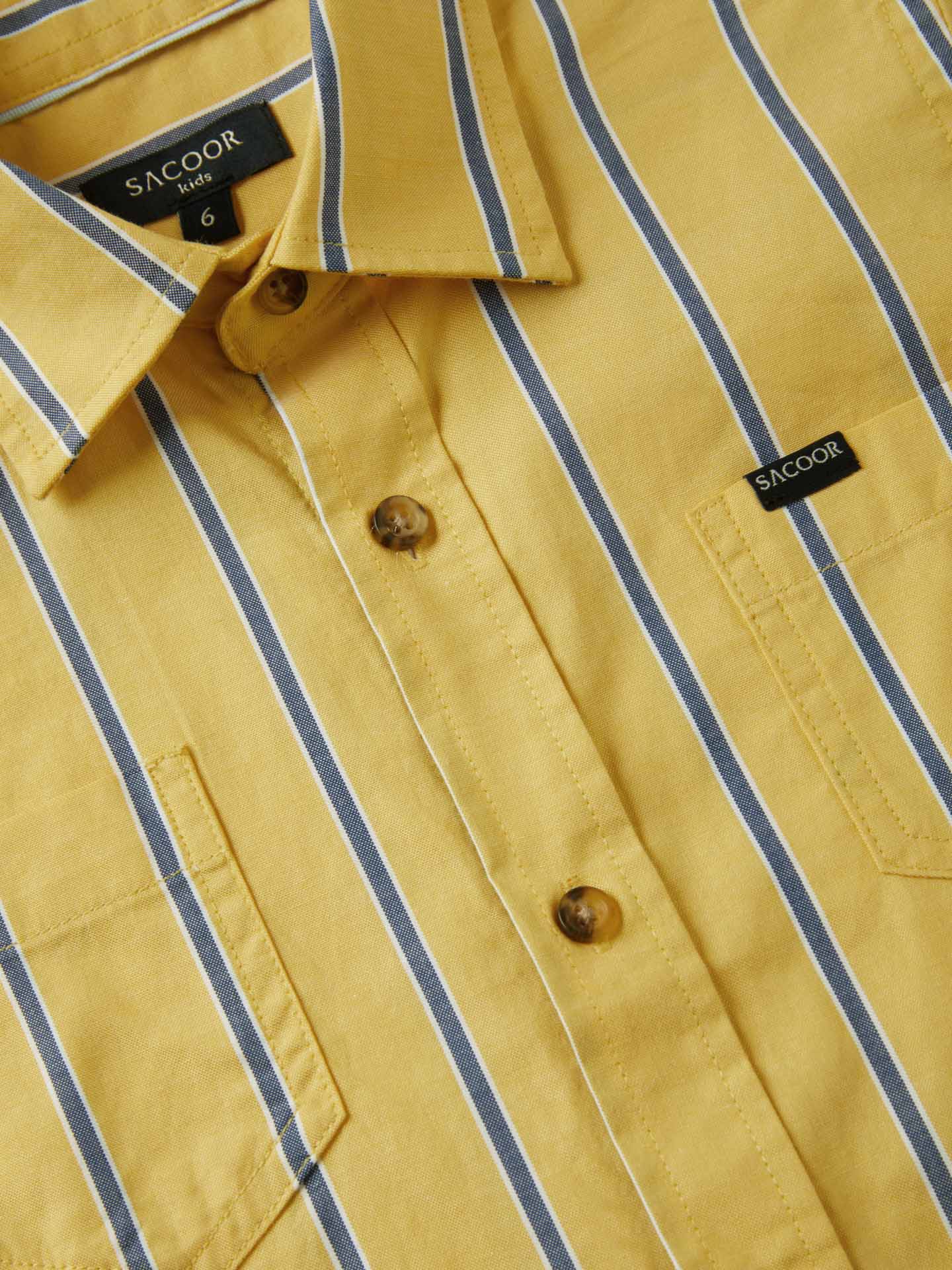 Casual Striped Oxford Shirt - Image 3