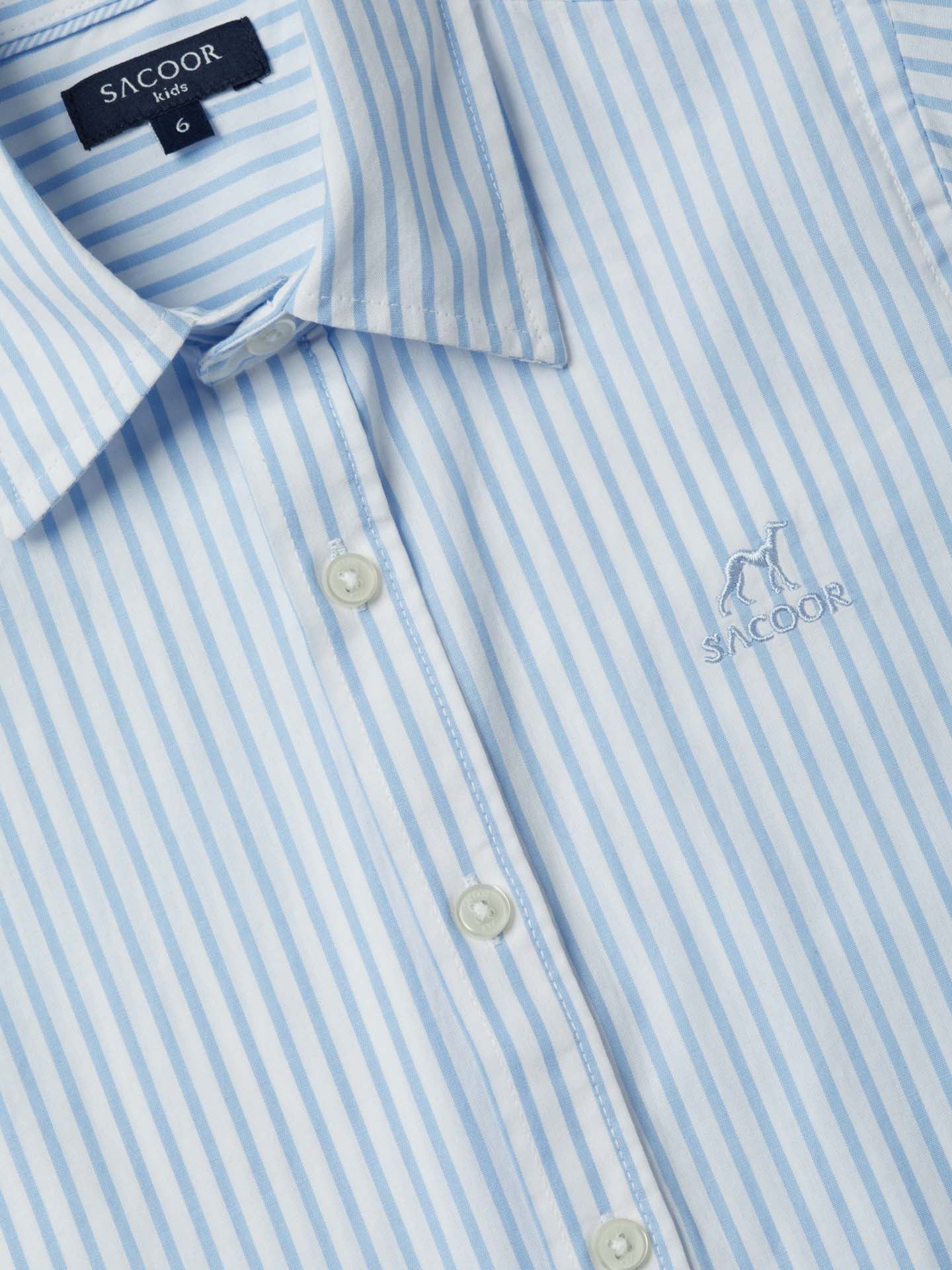 Casual Striped Poplin Shirt - Image 3