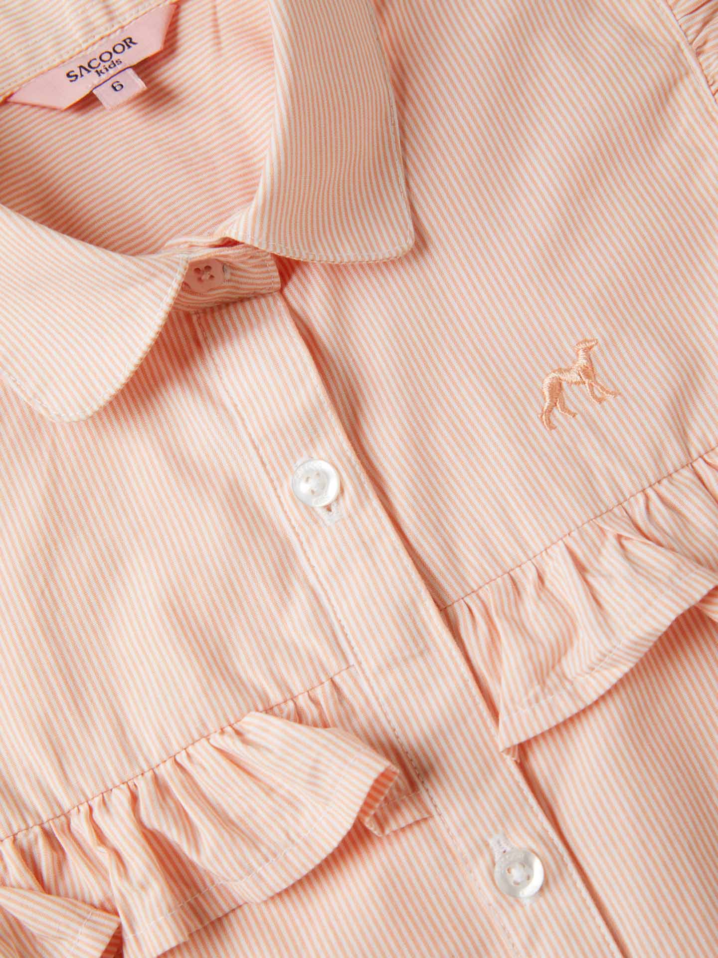 Casual Striped Poplin Shirt Dress - Image 3