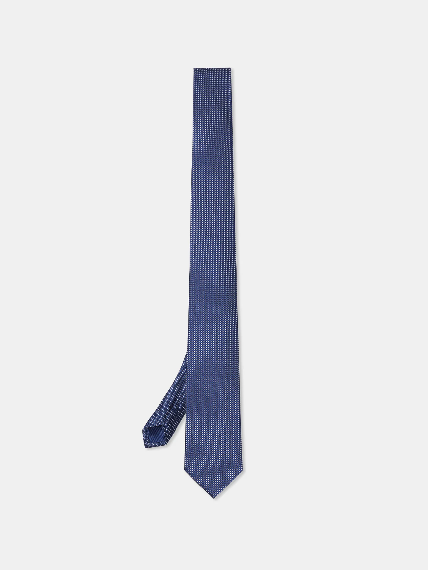 Checkered Pattern Tie 100% Silk 7,5cm - Image 3