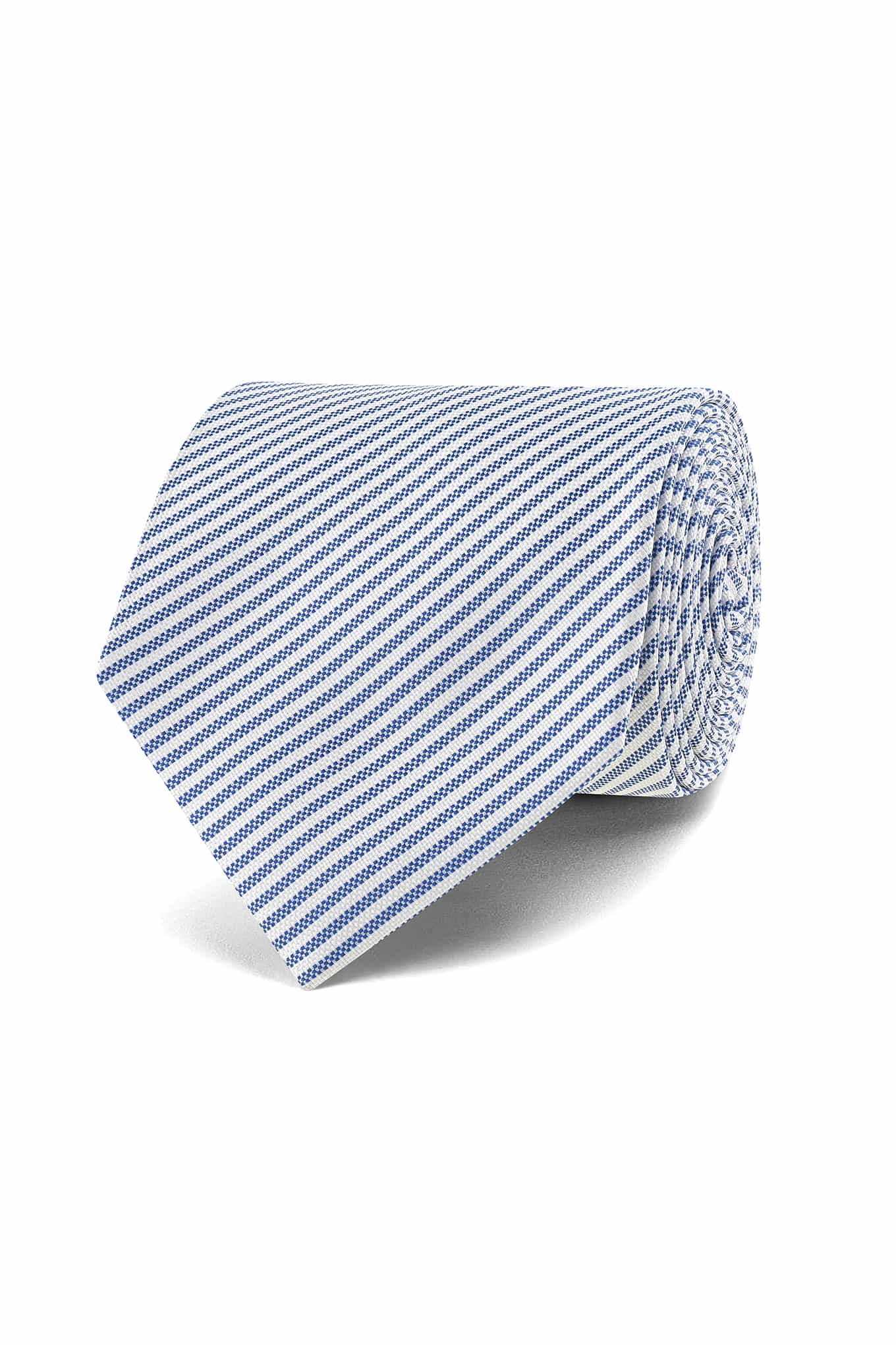 Checkered Pattern Tie 100% Silk 7cm - Image 3