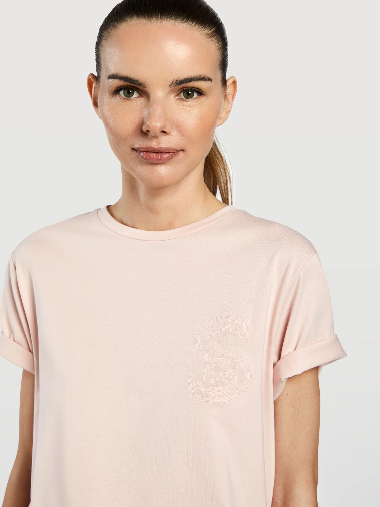 Chest Embroidery T-Shirt - Image 2