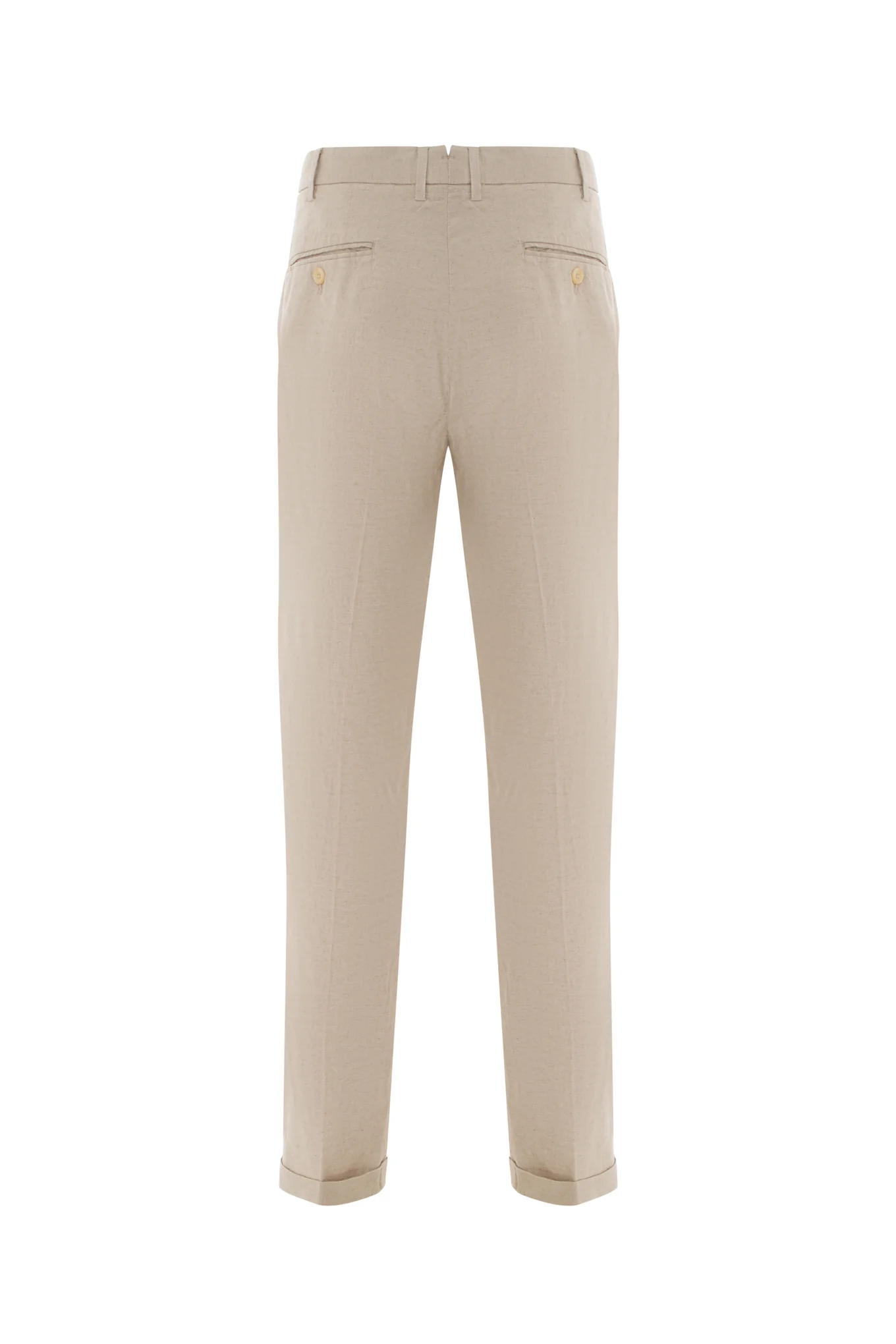Comfort linen chino trousers - Image 2