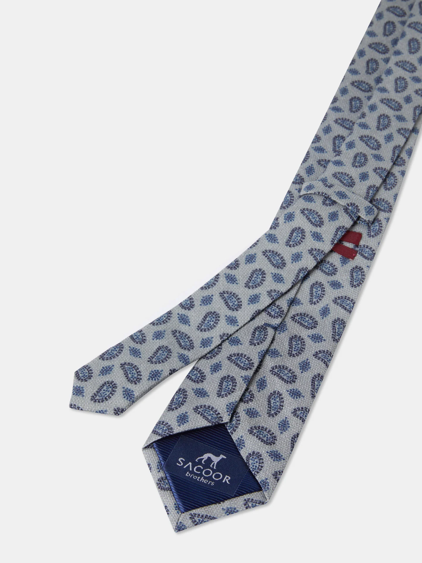 Cornucopia Pattern Tie 100% Silk 7,5cm - Image 4
