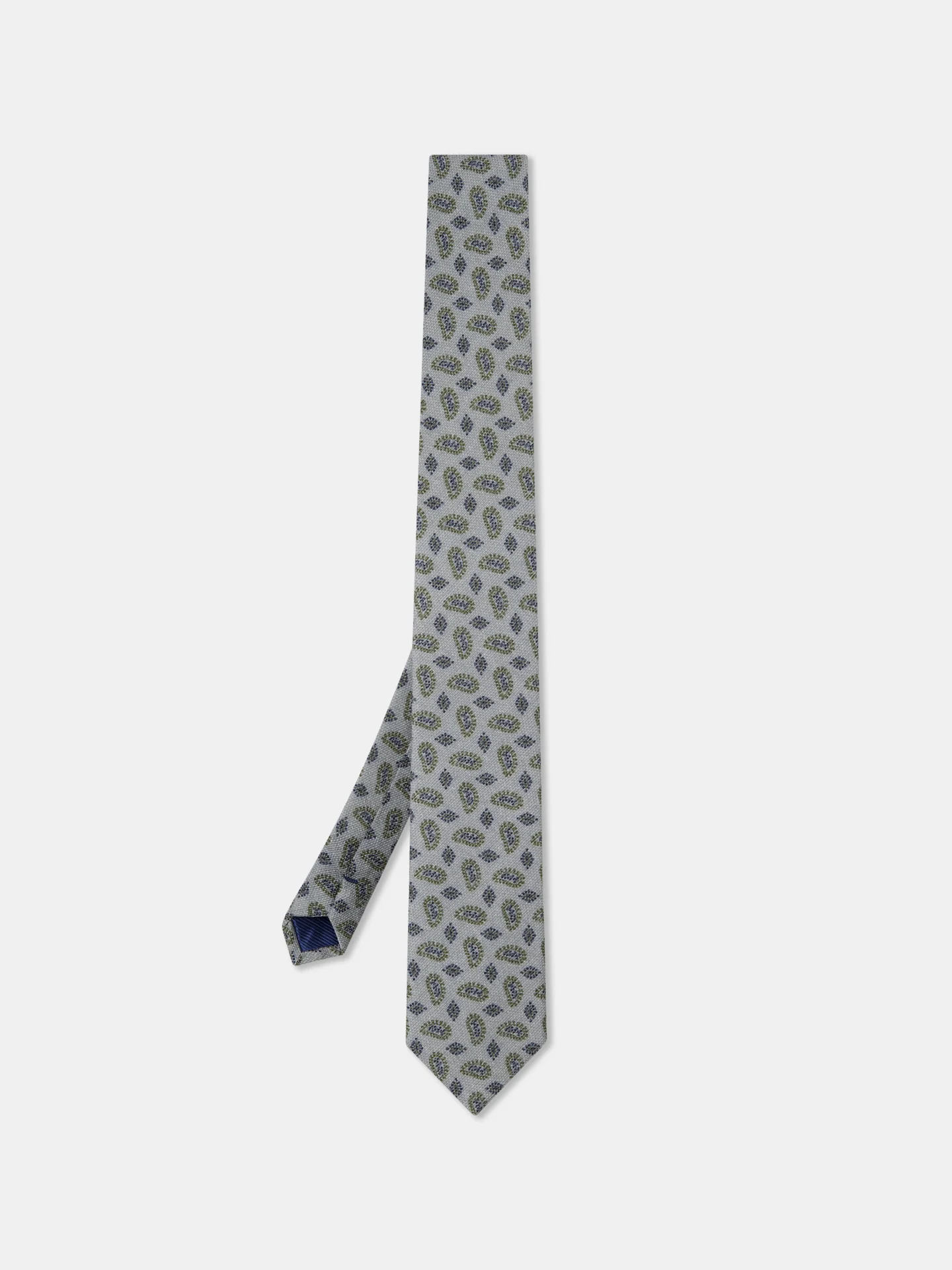 Cornucopia Pattern Tie 100% Silk 7,5cm - Image 5