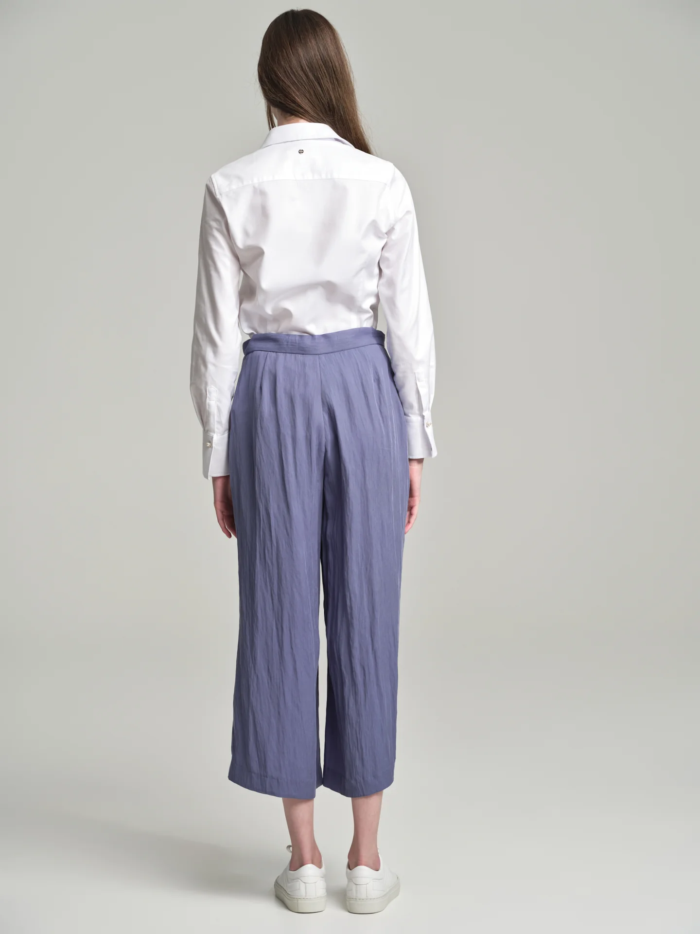 Culotte trousers with cord tie - Image 3