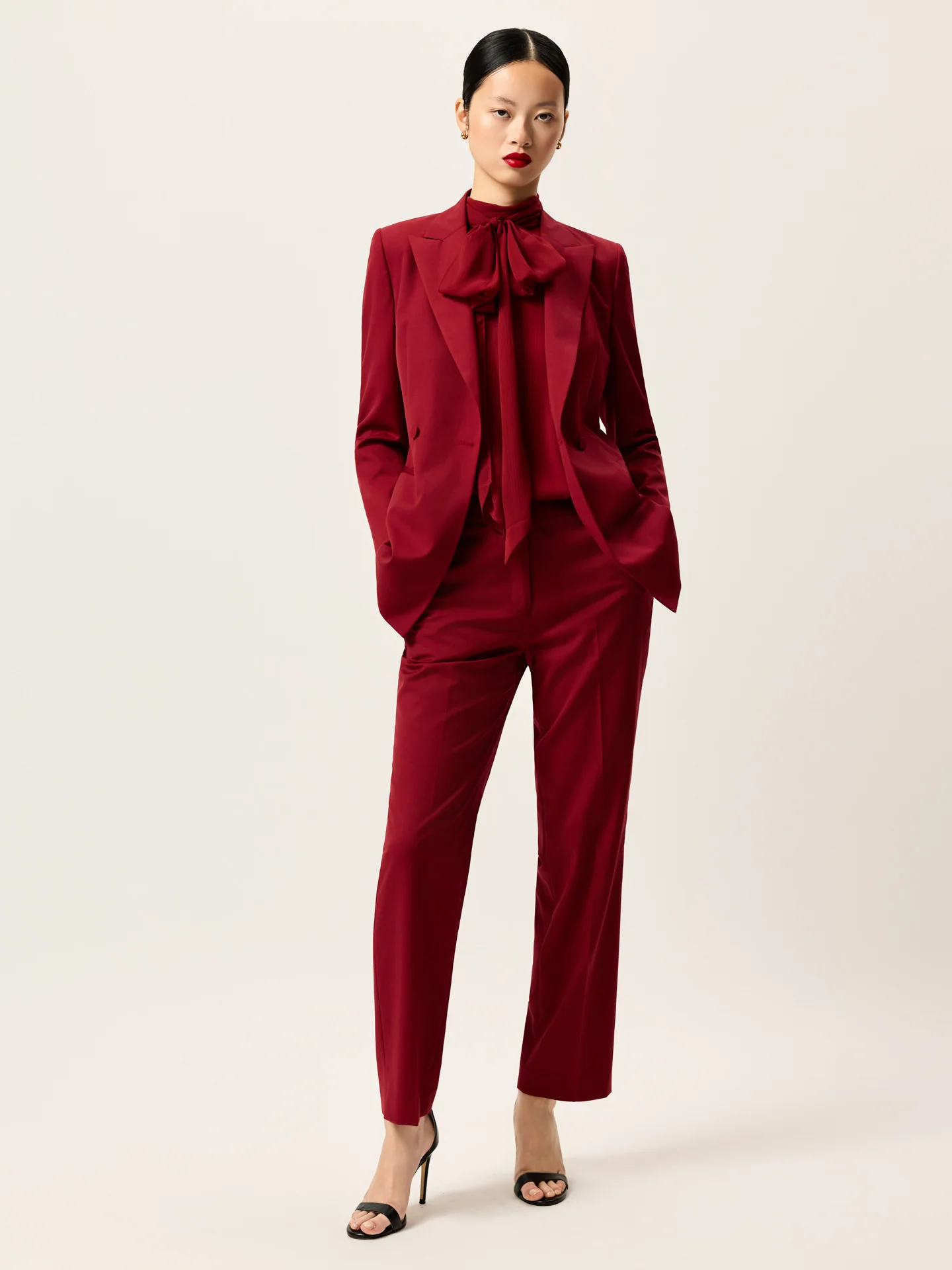 Double-Breasted Blazer In Wool Blend