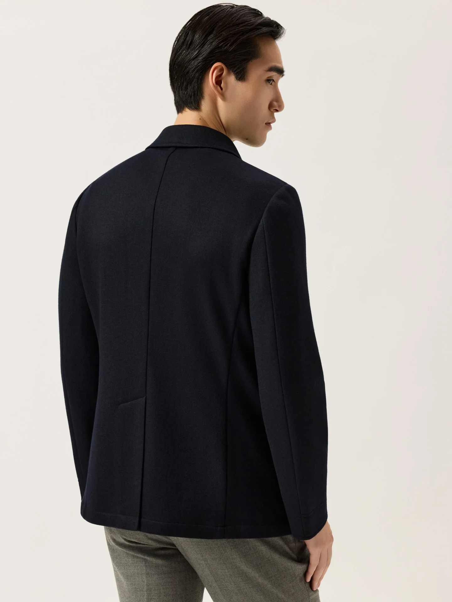 Double-Breasted Peacoat In Wool Blend - Image 4